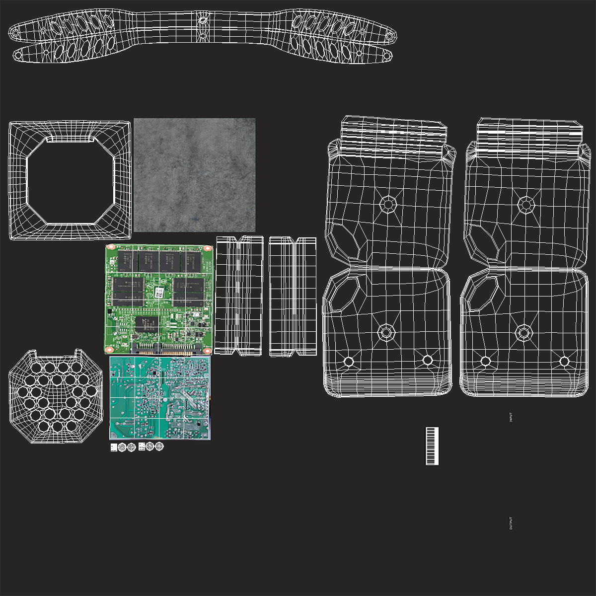 3D model Roof Mounted Stage Lights