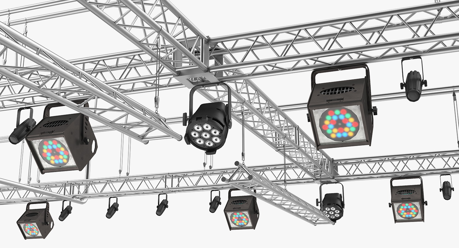3D model Roof Mounted Stage Lights