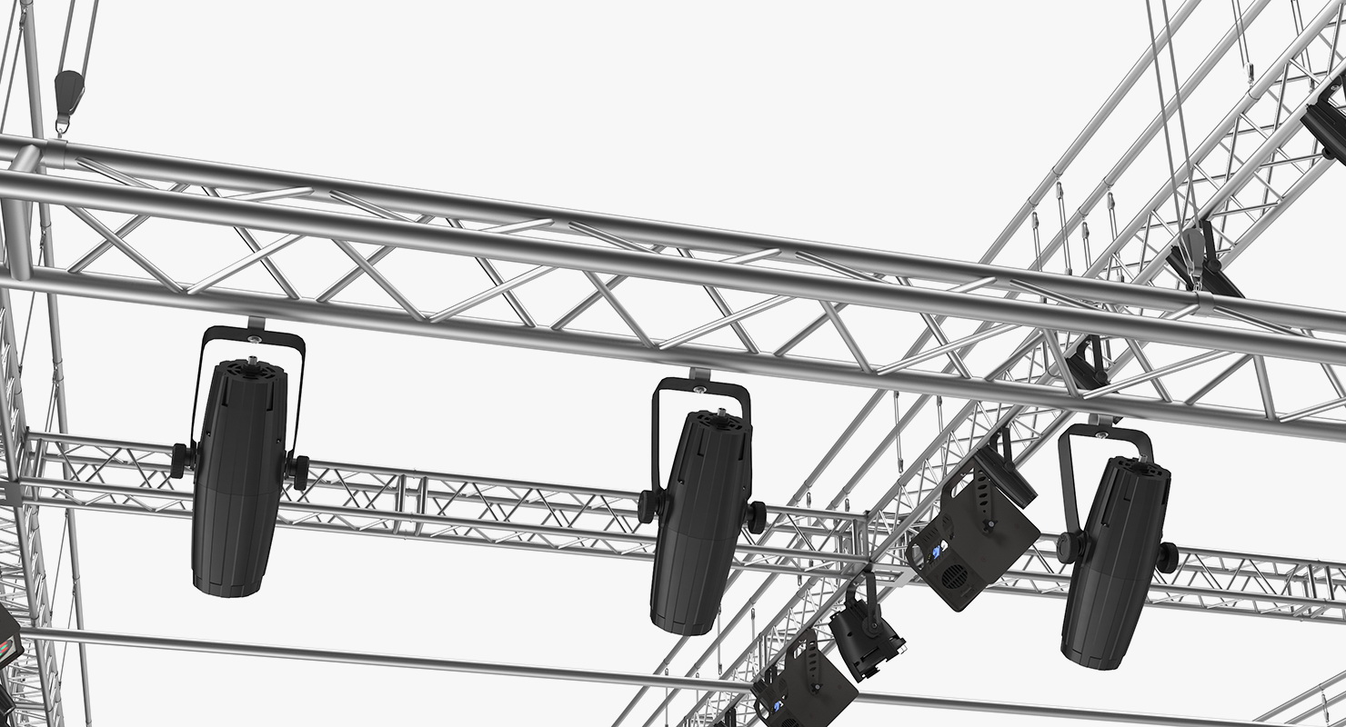 3D model Roof Mounted Stage Lights