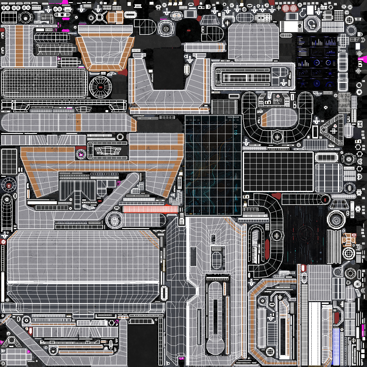 3D model Sci-fi Computer