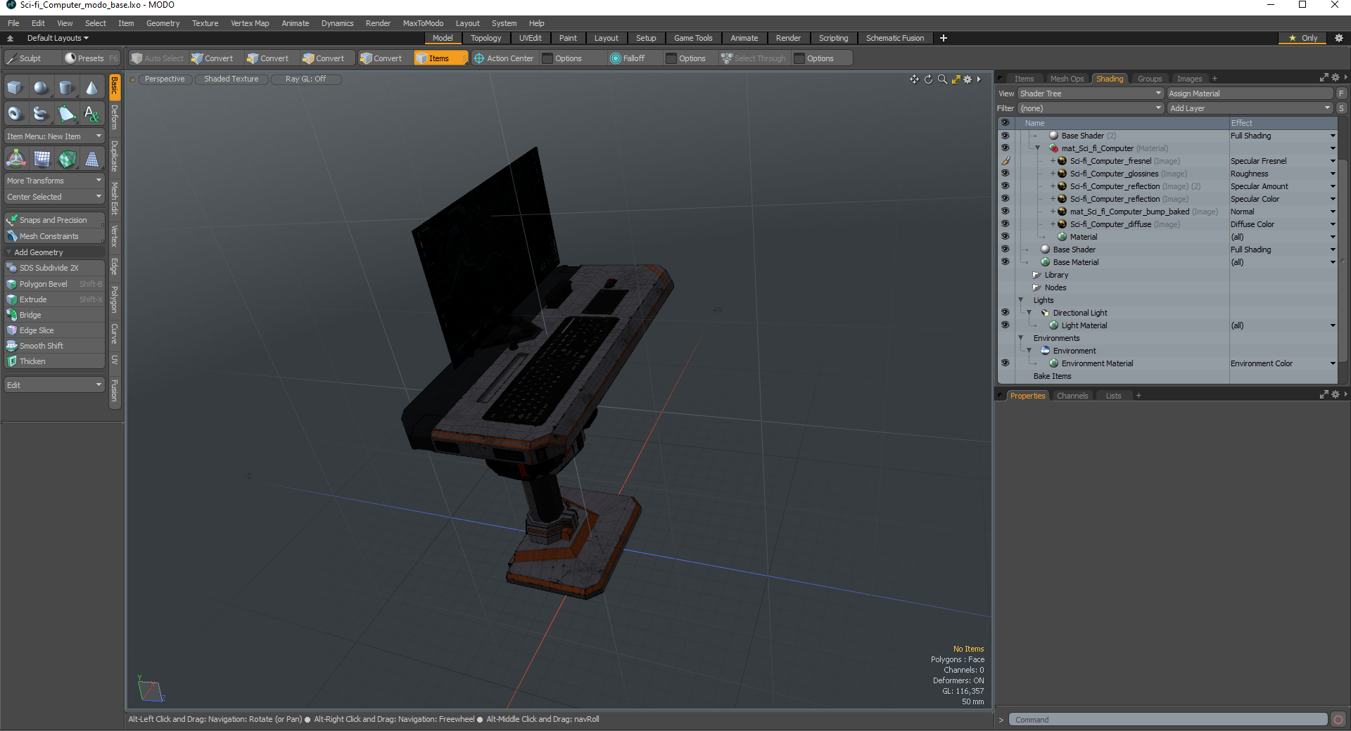 3D model Sci-fi Computer