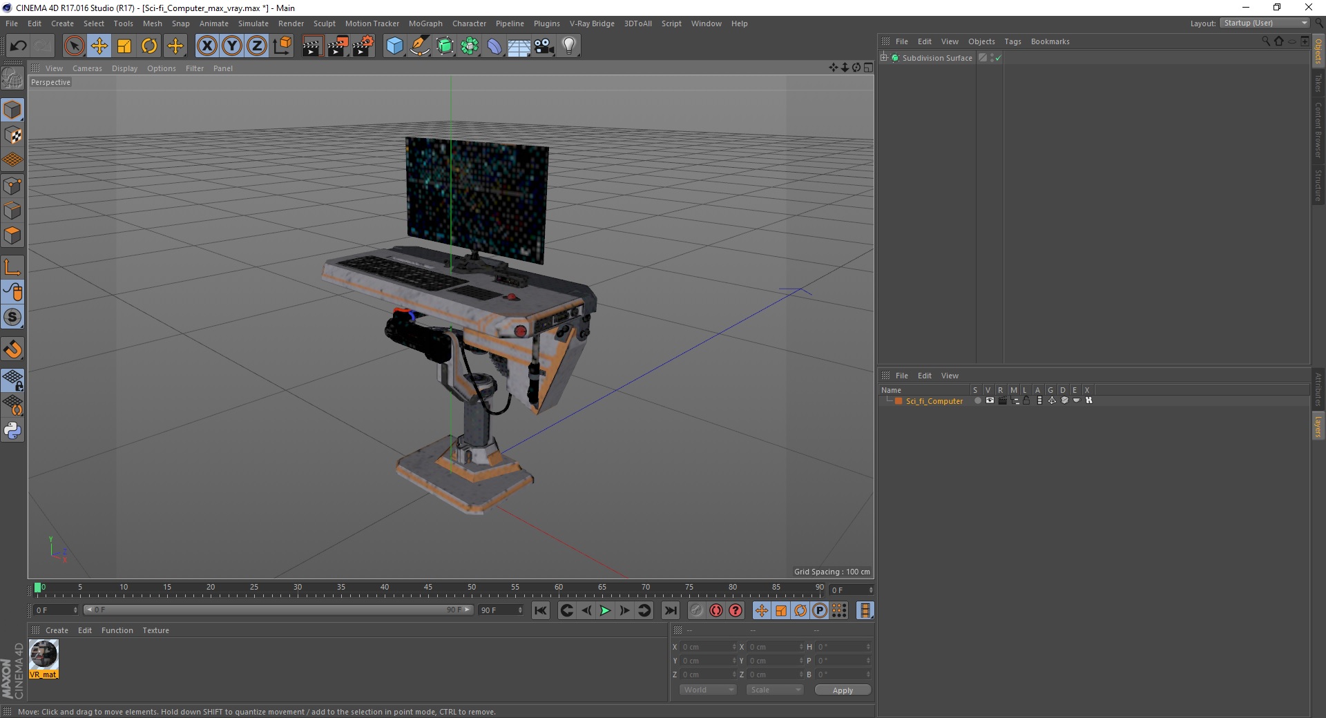 3D model Sci-fi Computer