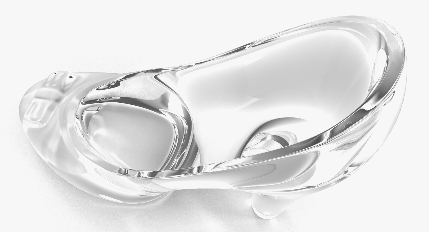 Glass Slipper Shoes 3D model