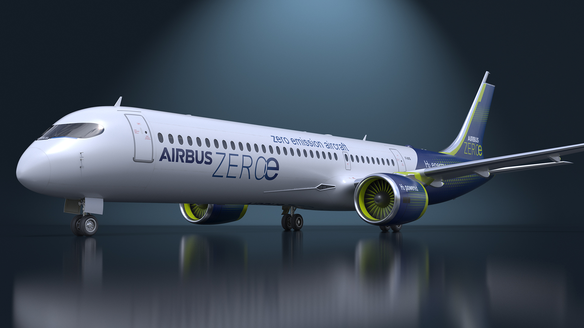 3D Airbus ZEROe Turbofan