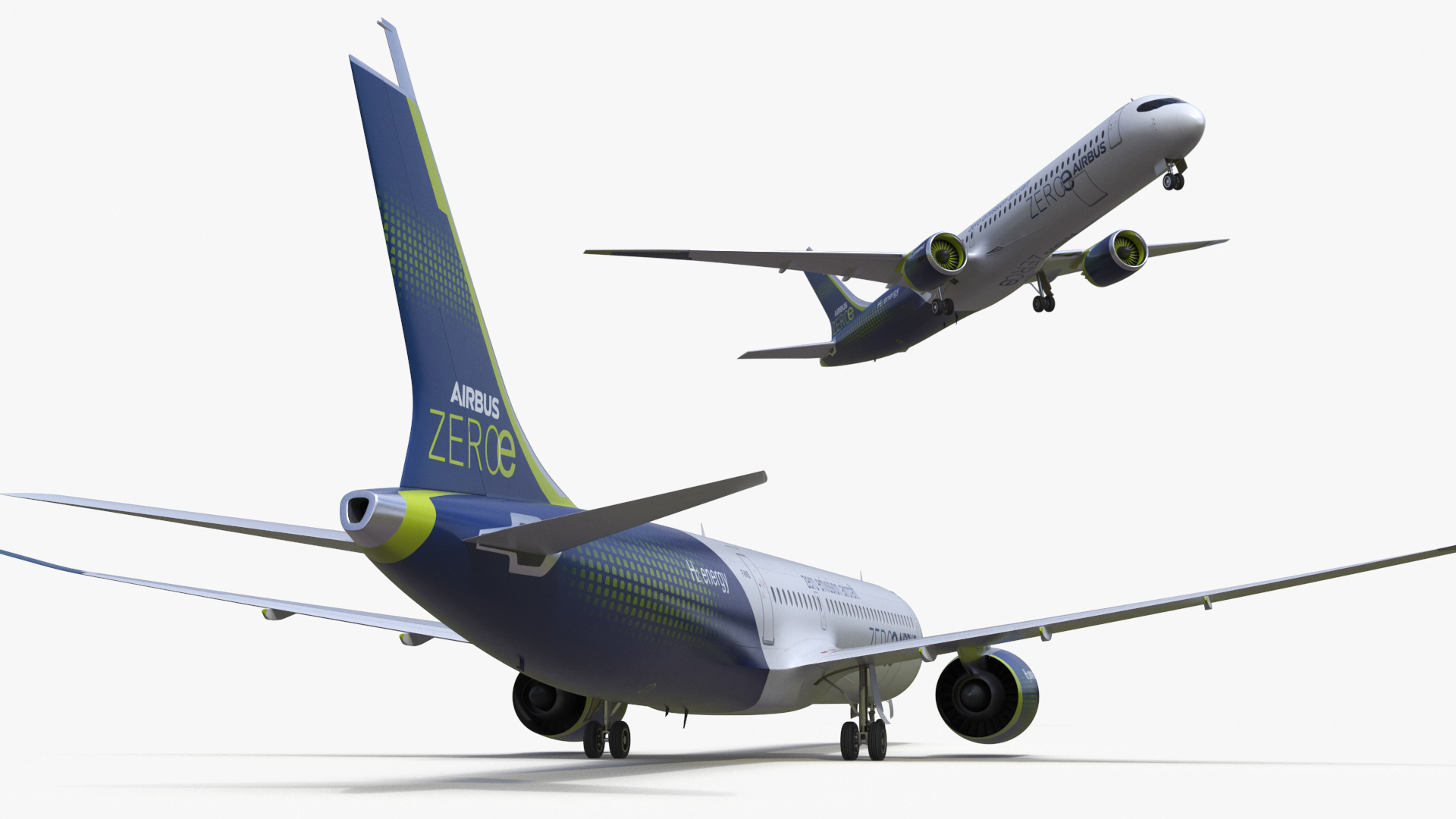 3D Airbus ZEROe Turbofan