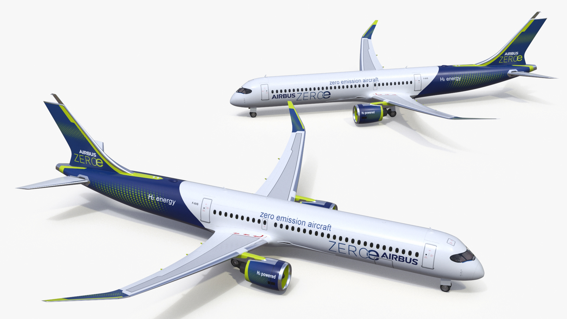 3D Airbus ZEROe Turbofan