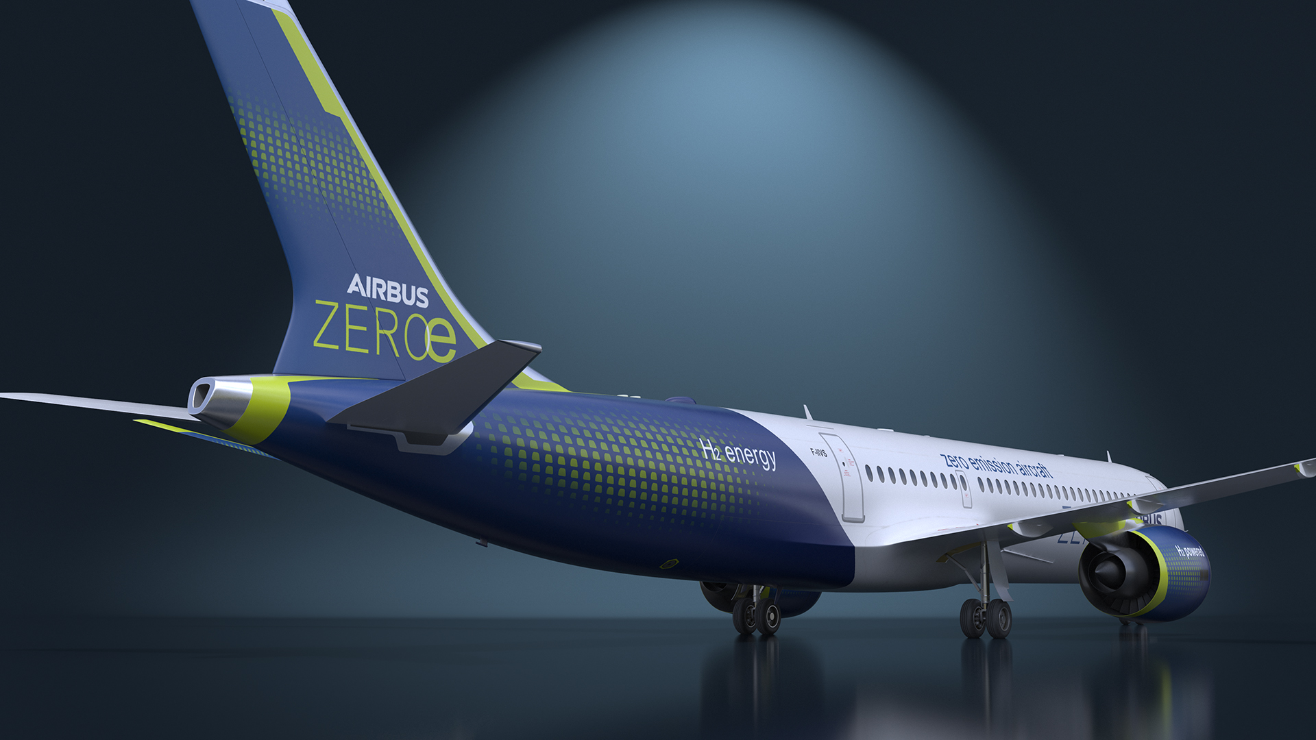 3D Airbus ZEROe Turbofan