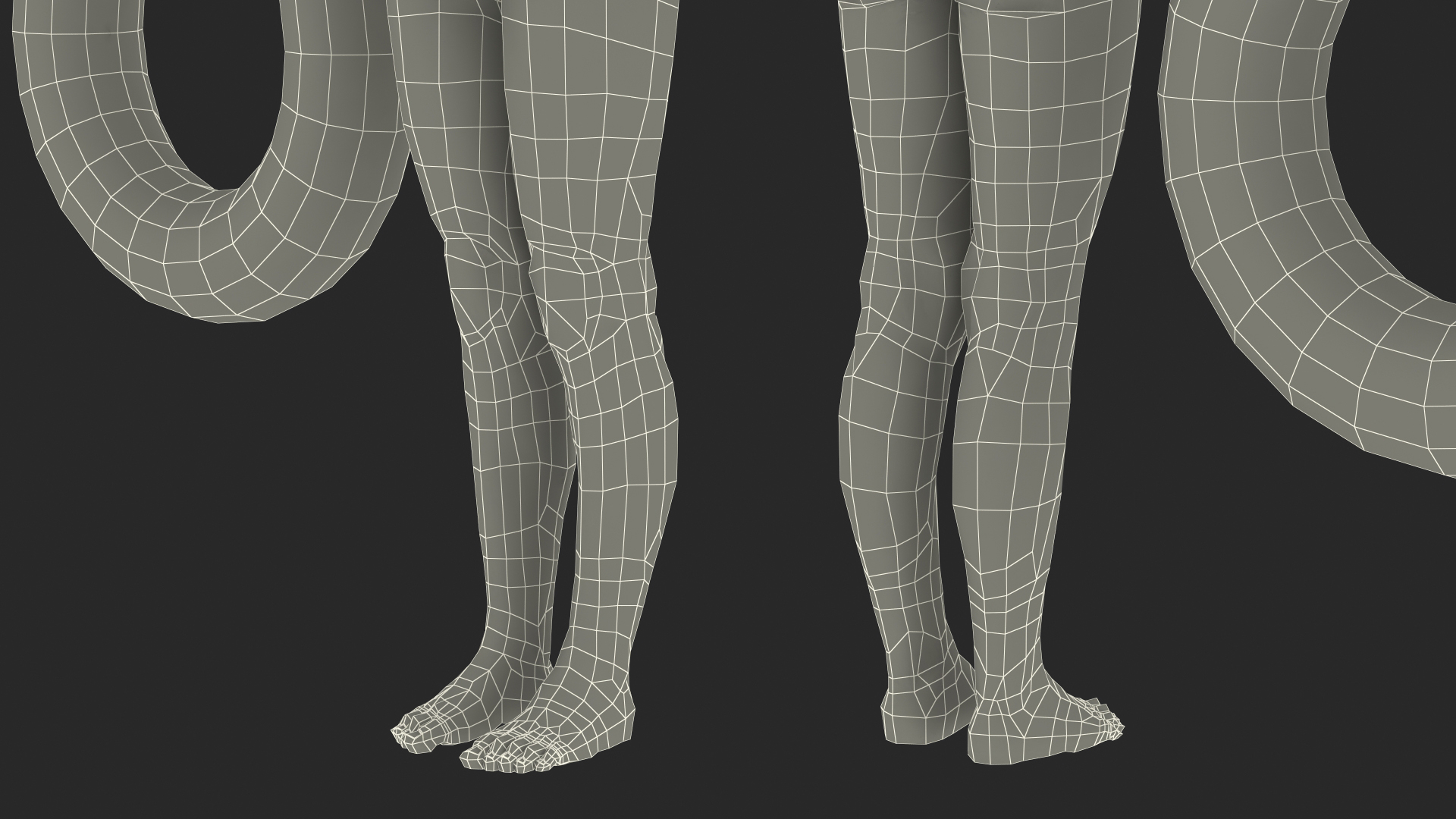 Black Child Girl Beach Style Rigged for Modo 3D model
