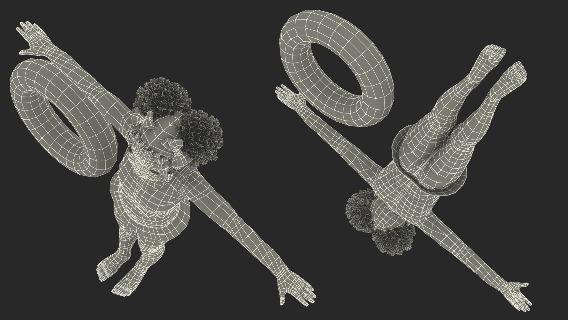 Black Child Girl Beach Style Rigged for Modo 3D model