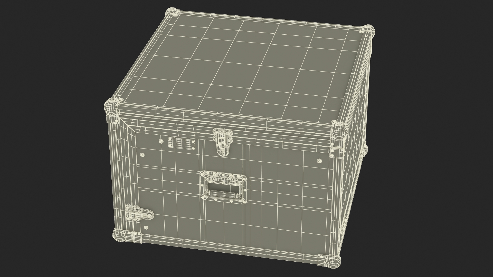 Heavy Duty DJ Road Case 35x48x48cm 3D model