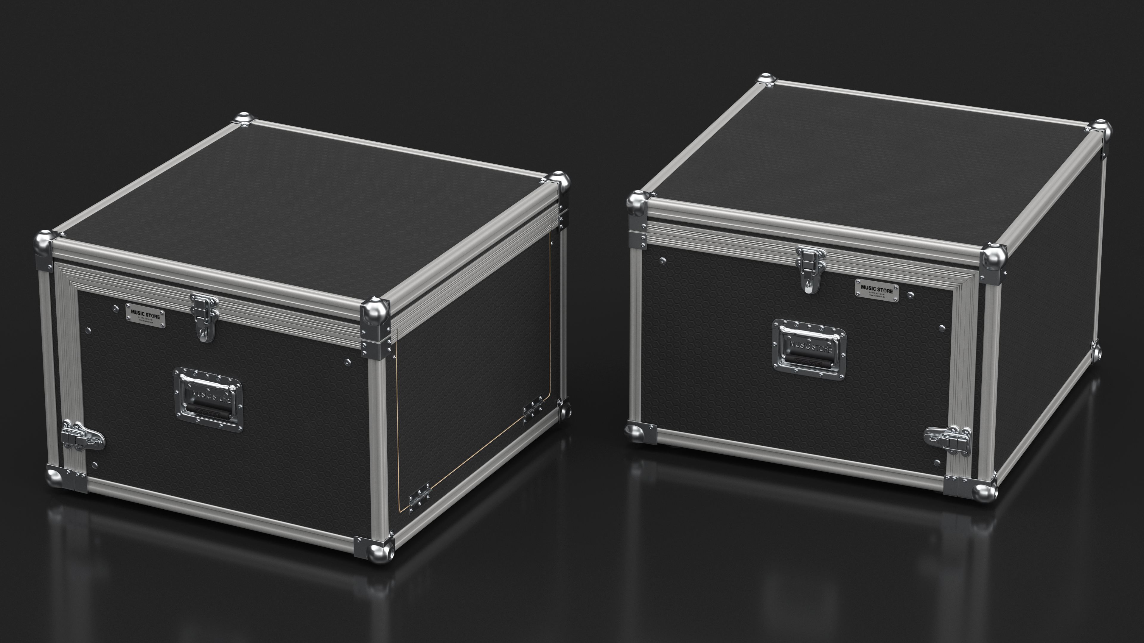 Heavy Duty DJ Road Case 35x48x48cm 3D model