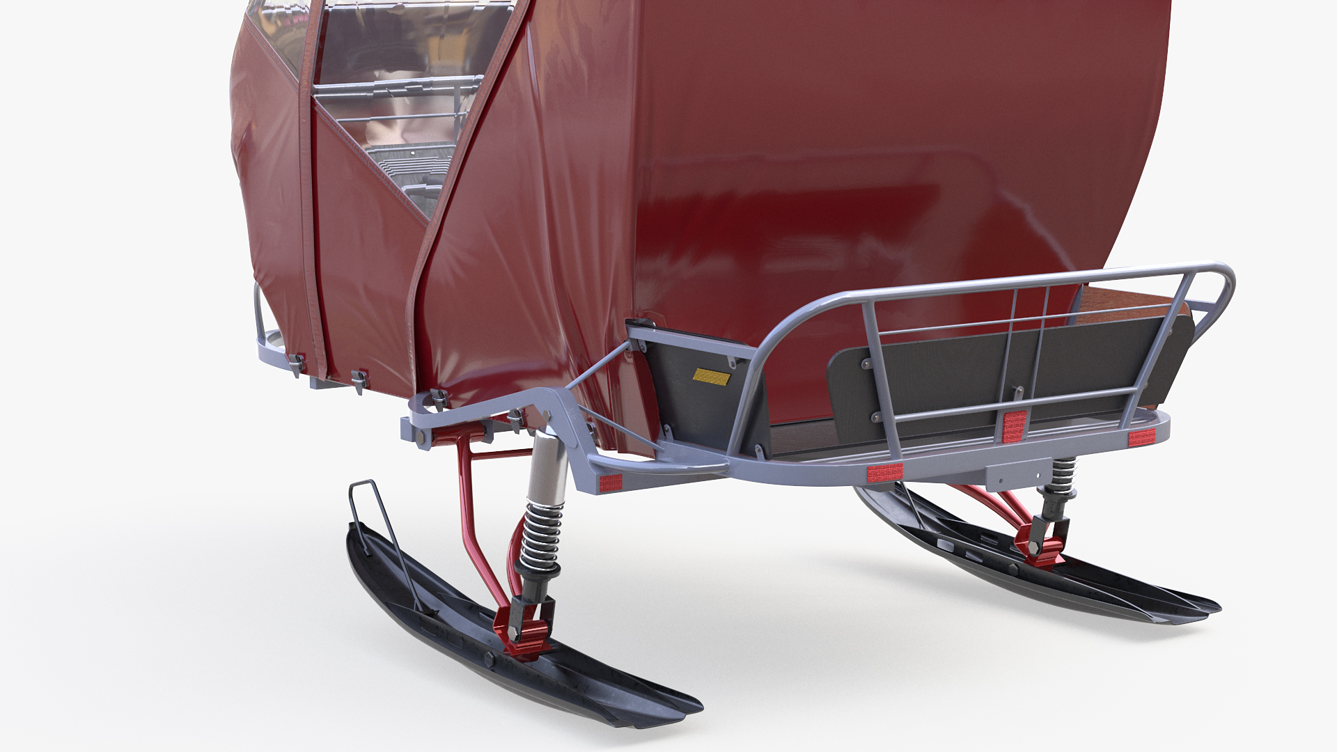 Snowmobile Carriage Trailer 3D