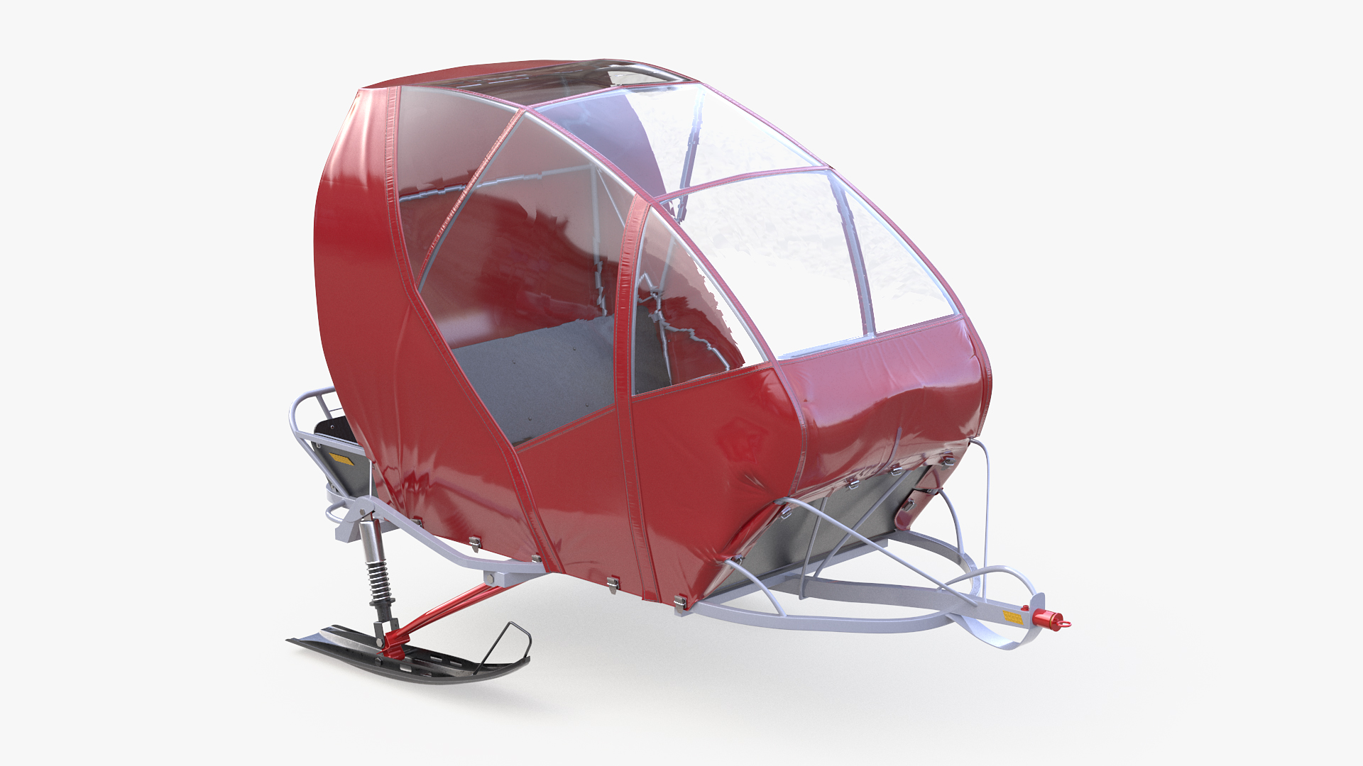 Snowmobile Carriage Trailer 3D