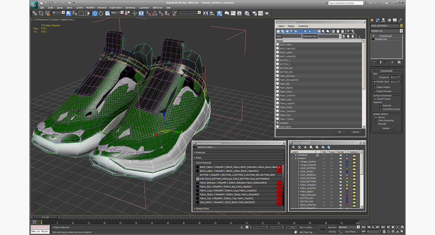 3D Generic Sneakers
