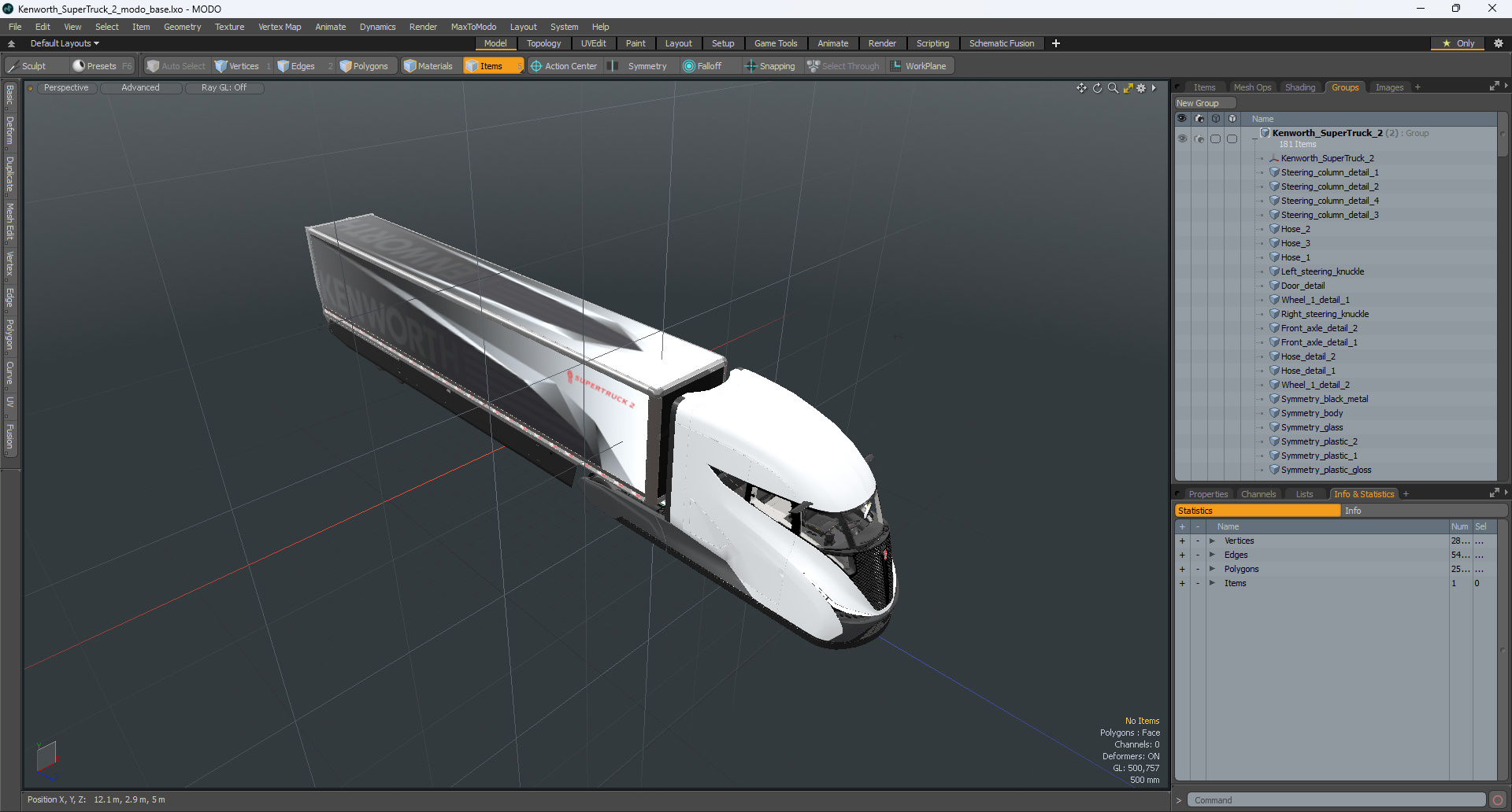 3D Kenworth SuperTruck 2