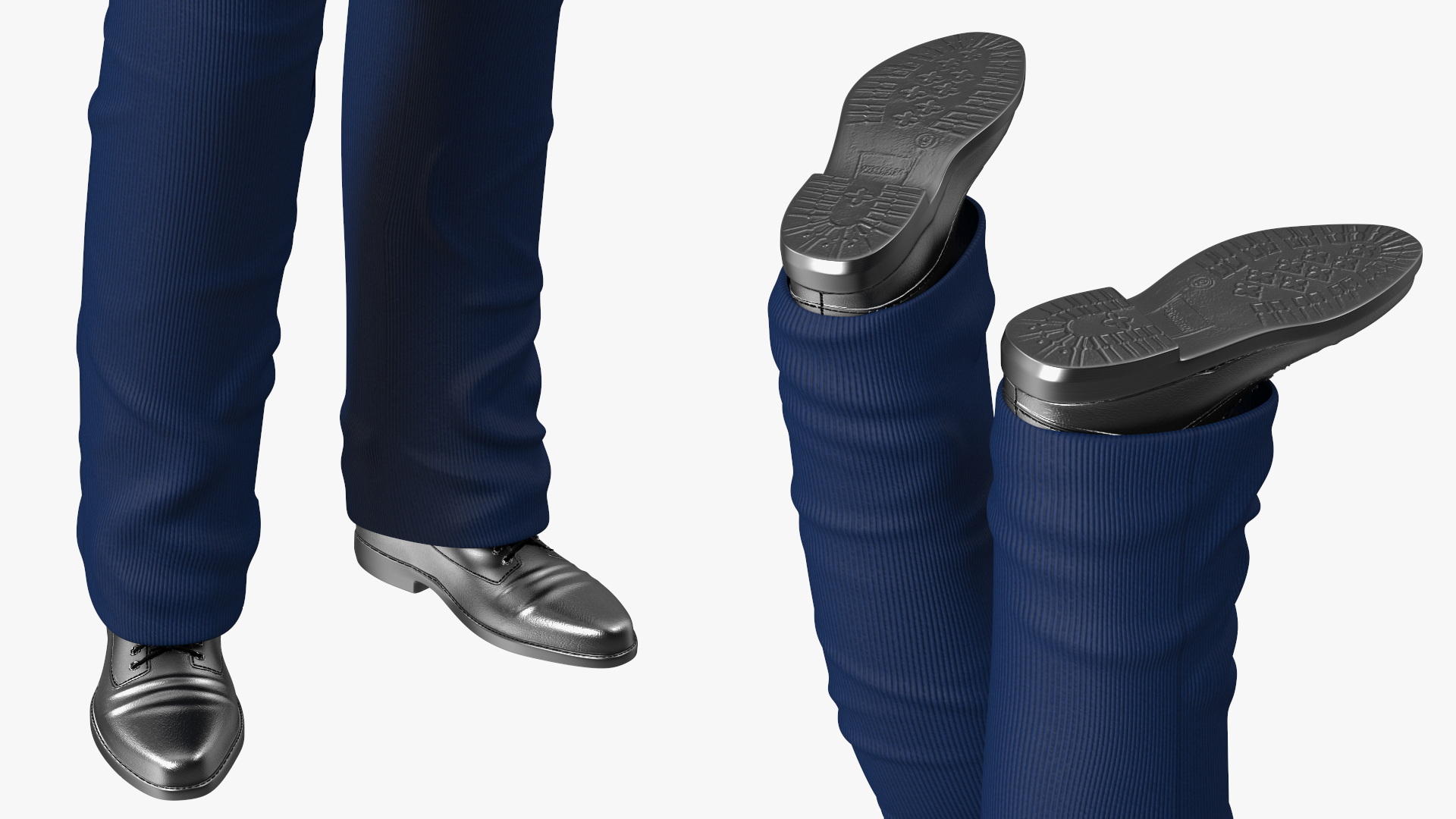 3D Afro American Old Gentleman Everyday Style Standing
