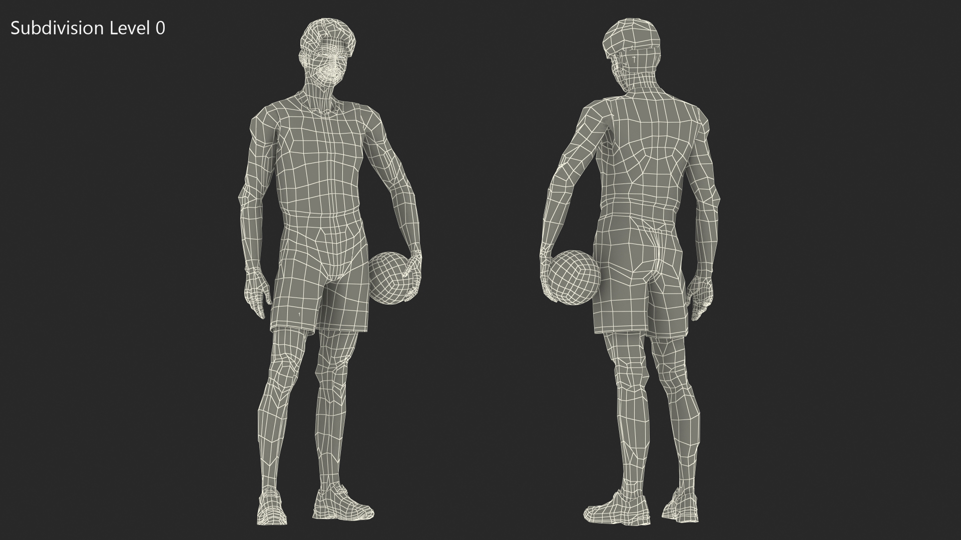 3D model Chinese Volleyball Player