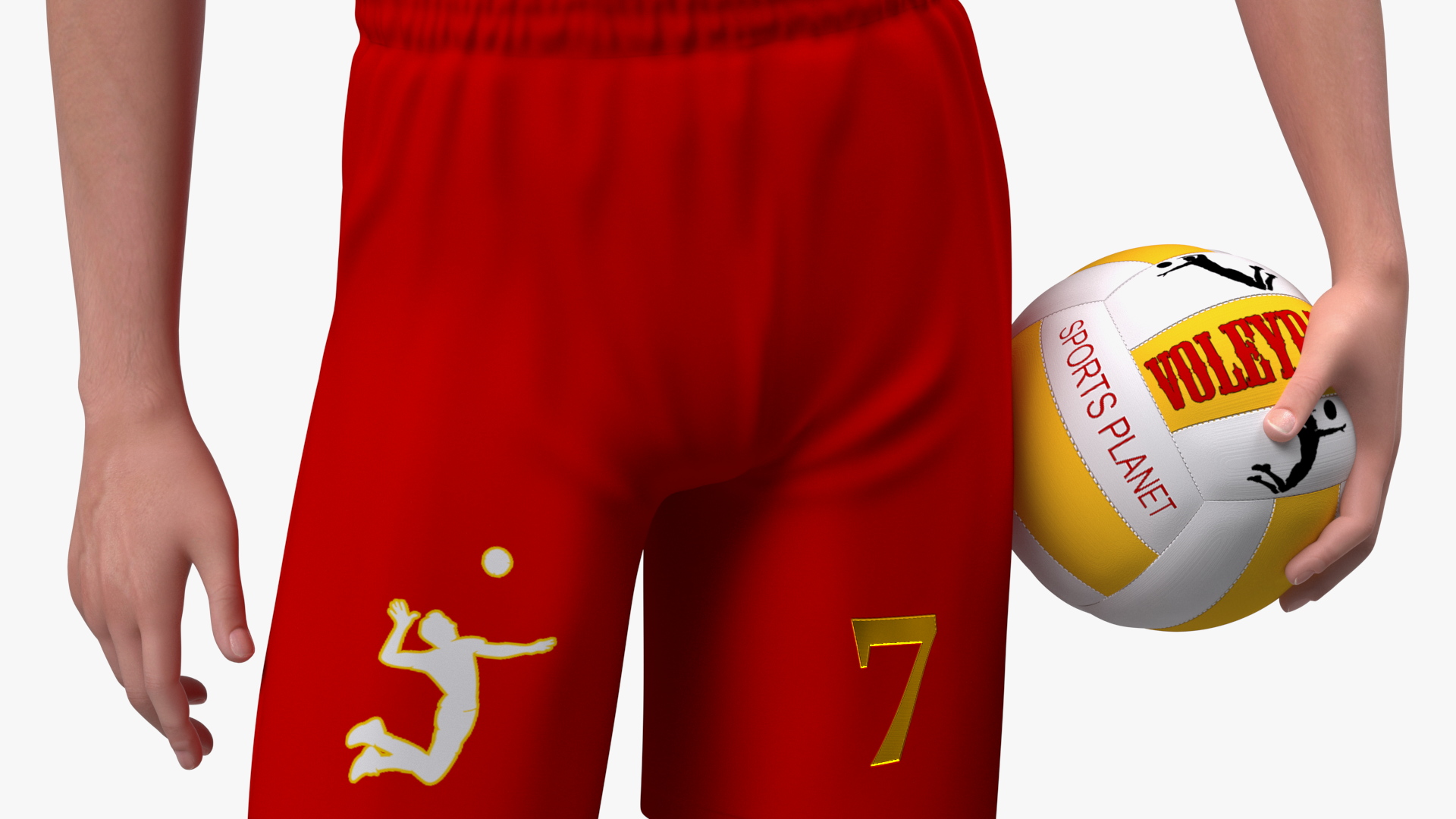3D model Chinese Volleyball Player