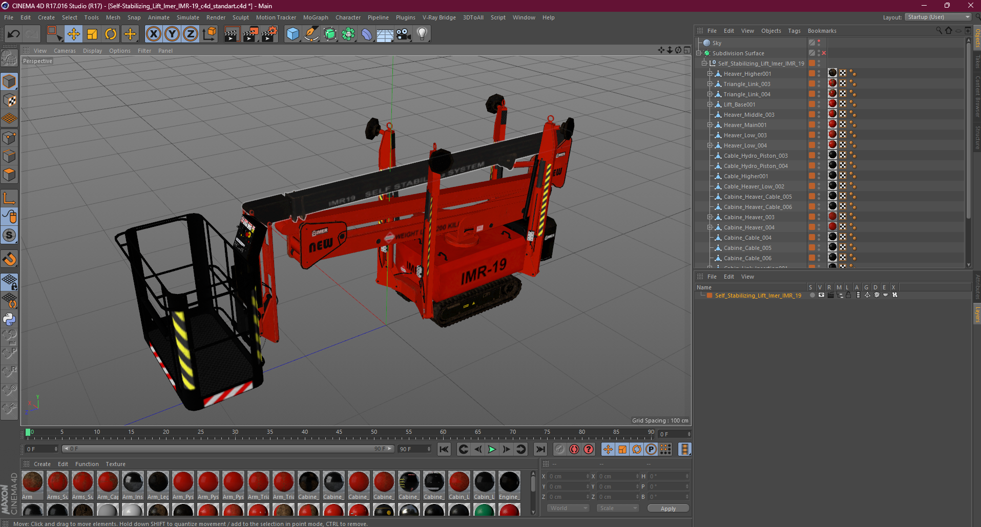 3D Self-Stabilizing Lift Imer IMR-19 model