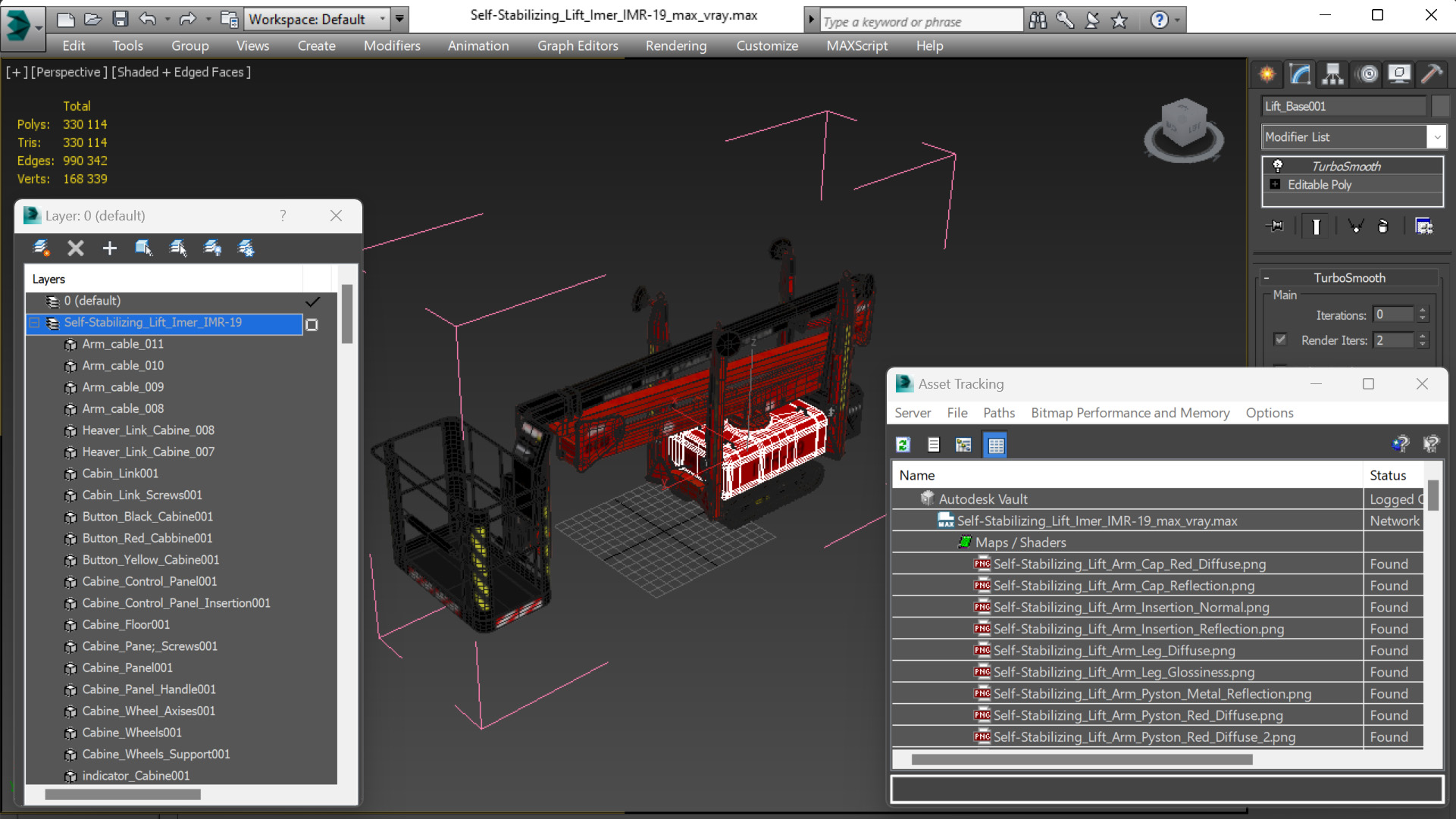 3D Self-Stabilizing Lift Imer IMR-19 model