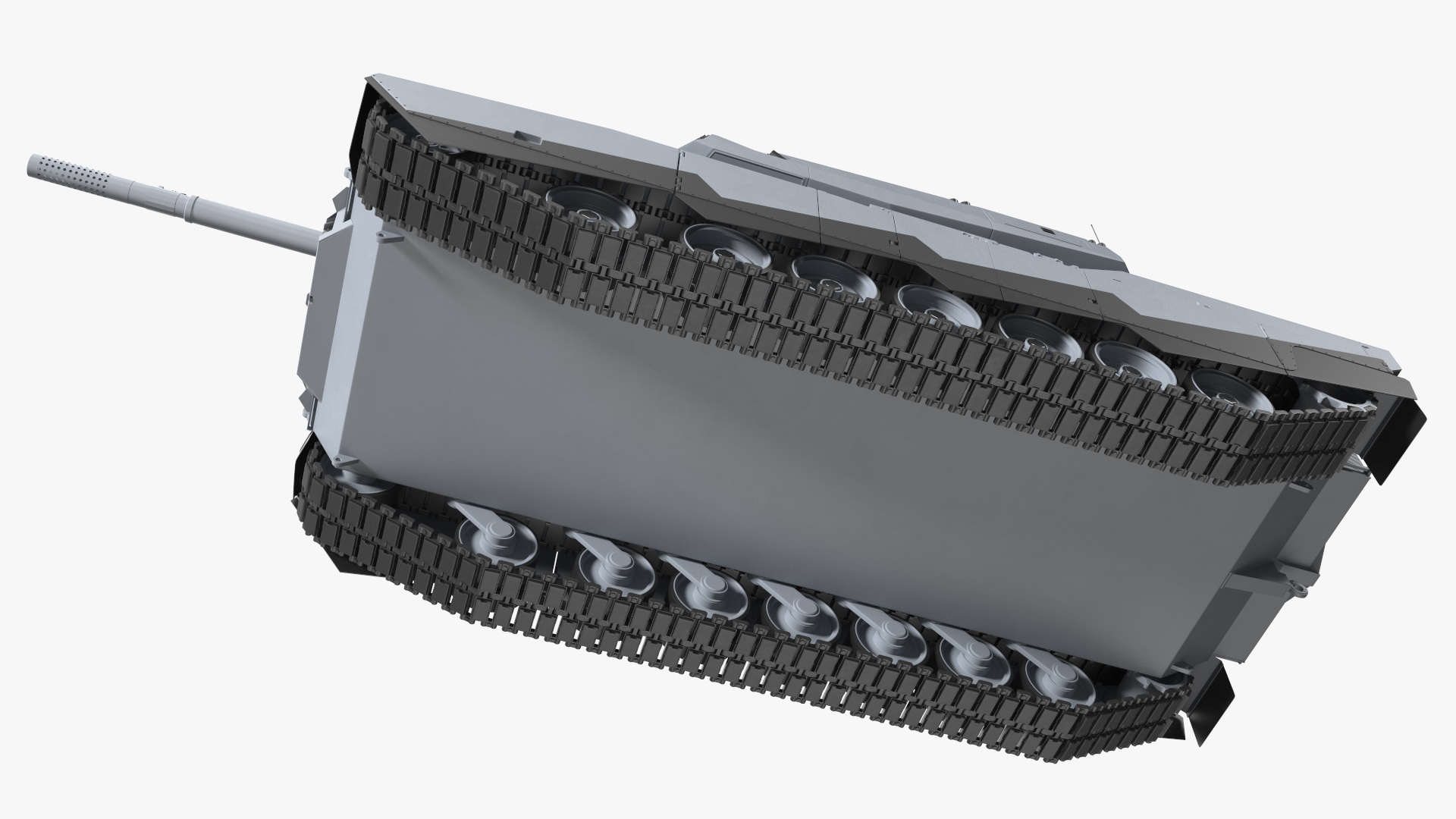 3D model Abrams X Tank Grey Rigged