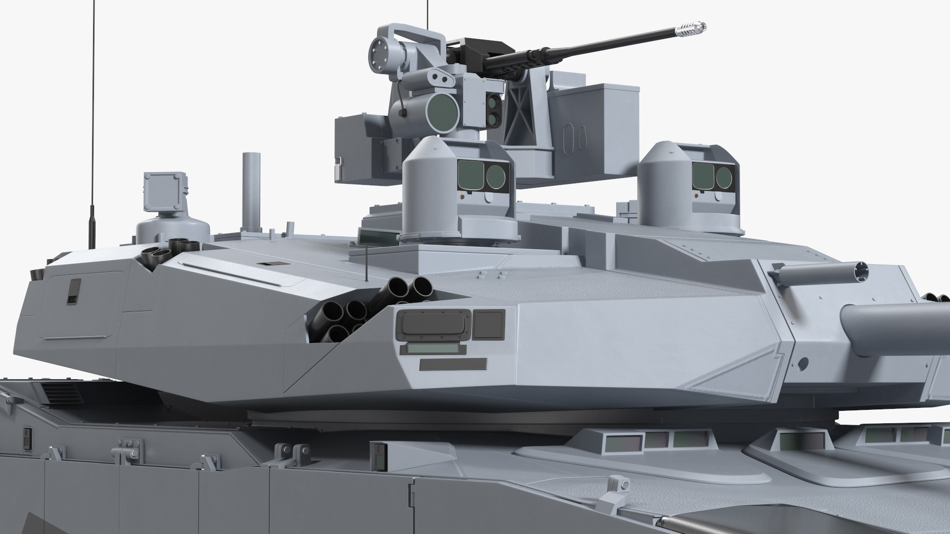 3D model Abrams X Tank Grey Rigged