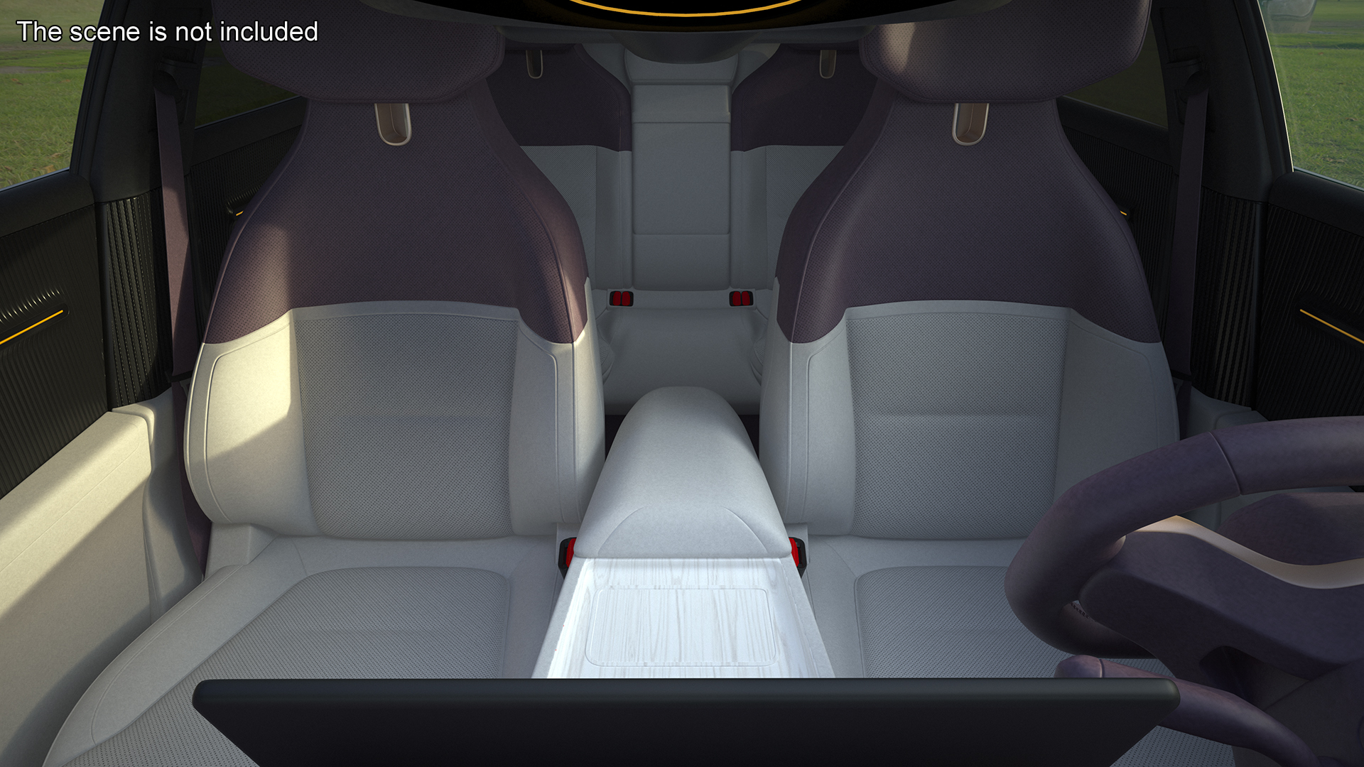 Avatr 12 EV Blue Color Rigged 3D model