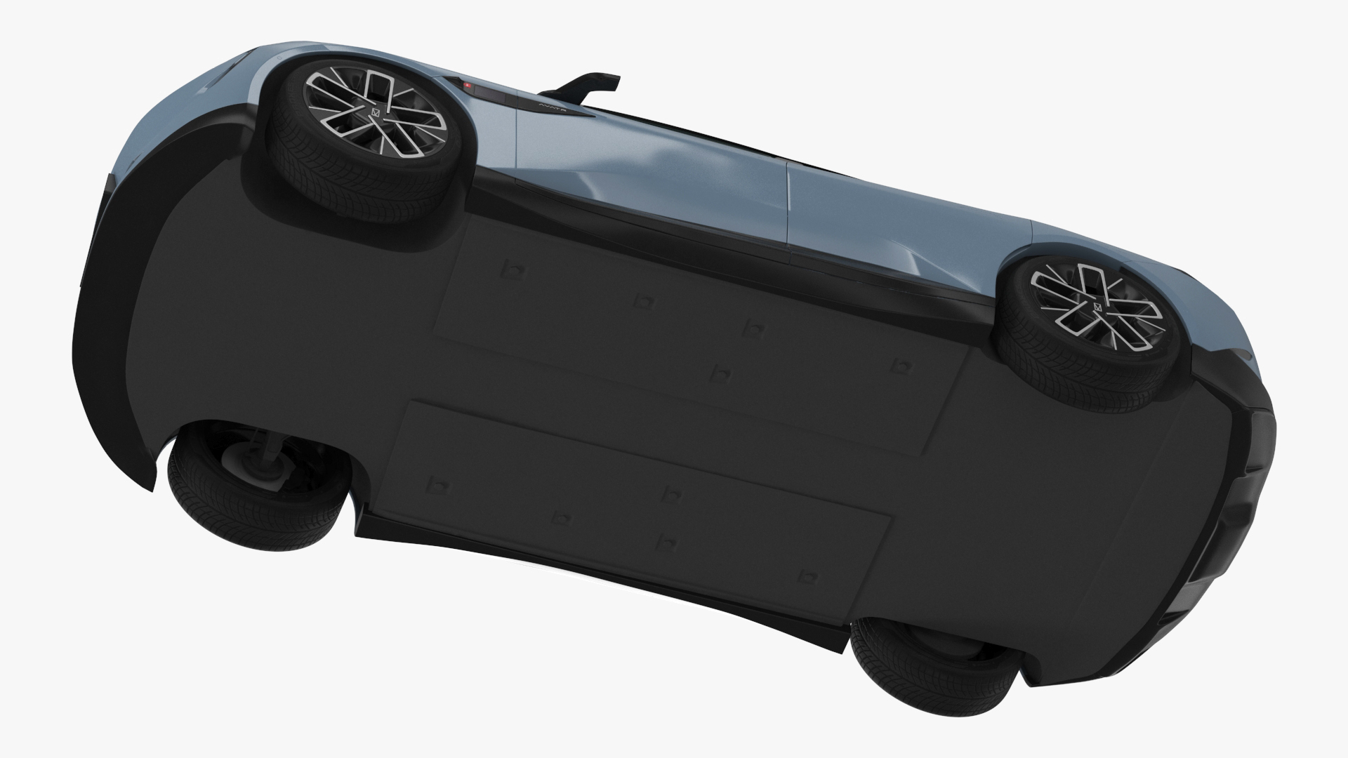 Avatr 12 EV Blue Color Rigged 3D model