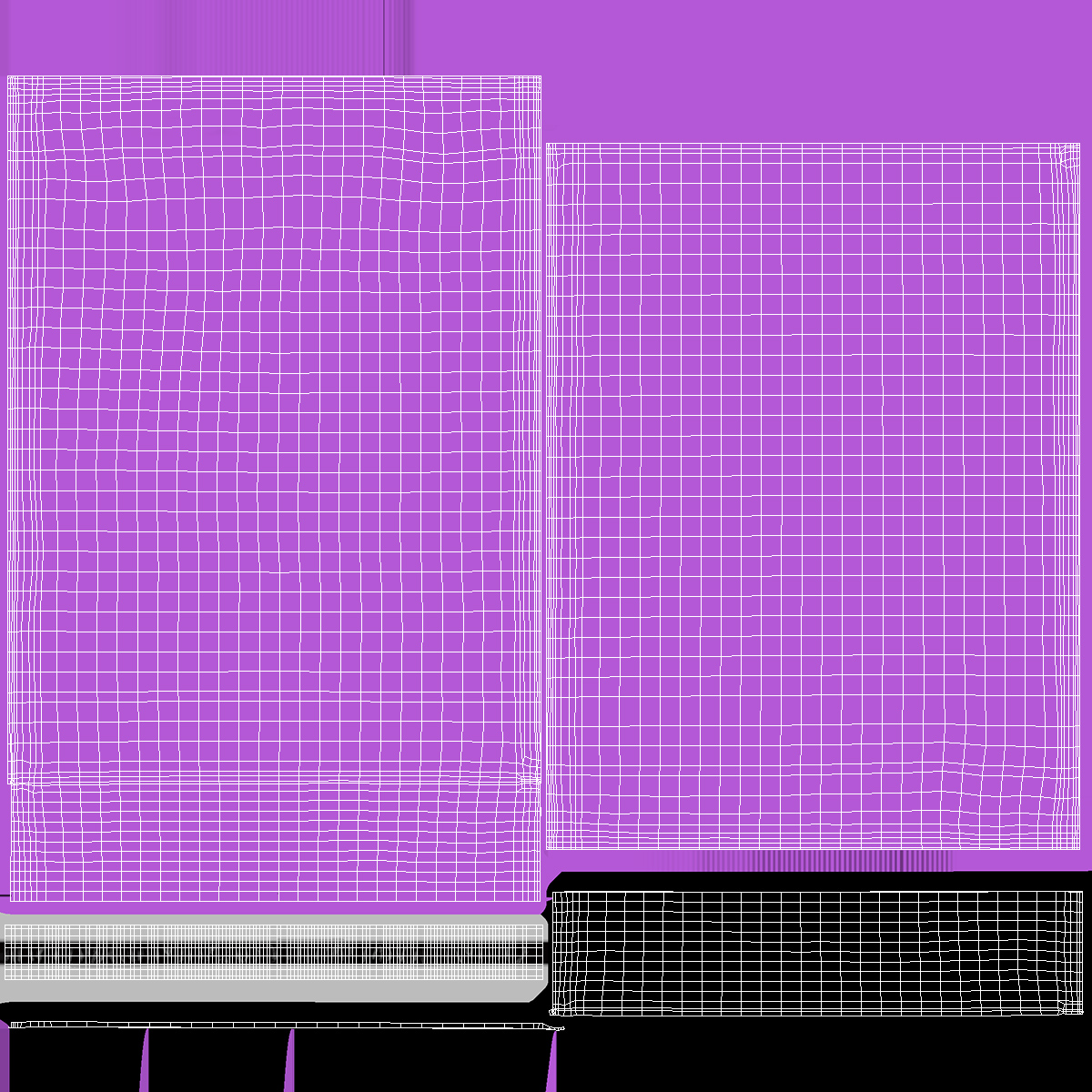 Poly Mailer Plastic Bag Pink Empty 3D model