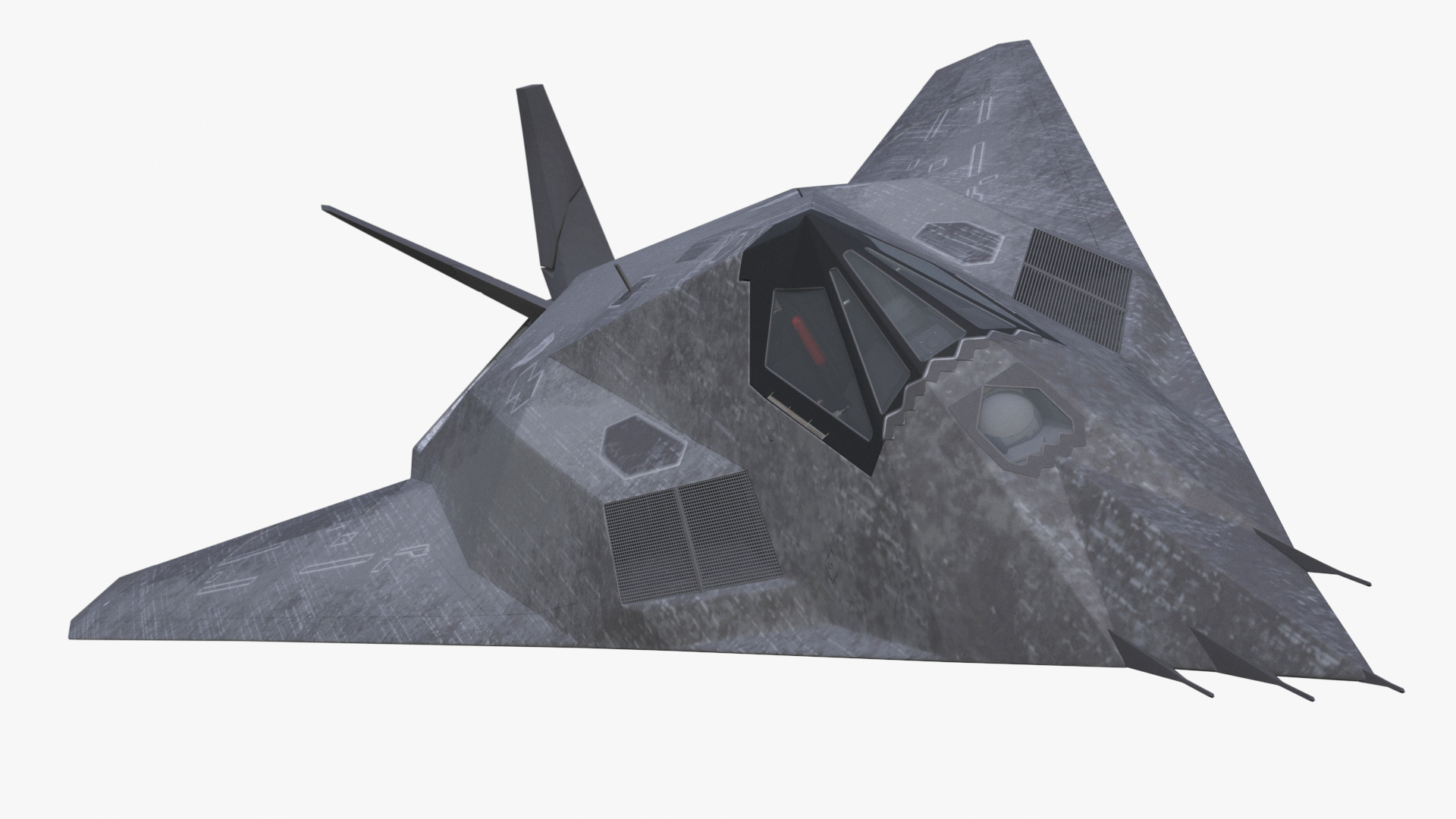 3D model Military Stealth Aircraft in Flight