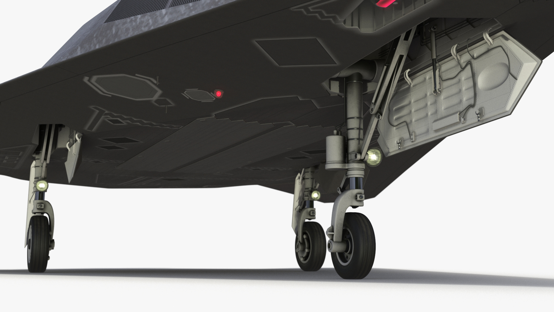 3D model Military Stealth Aircraft in Flight
