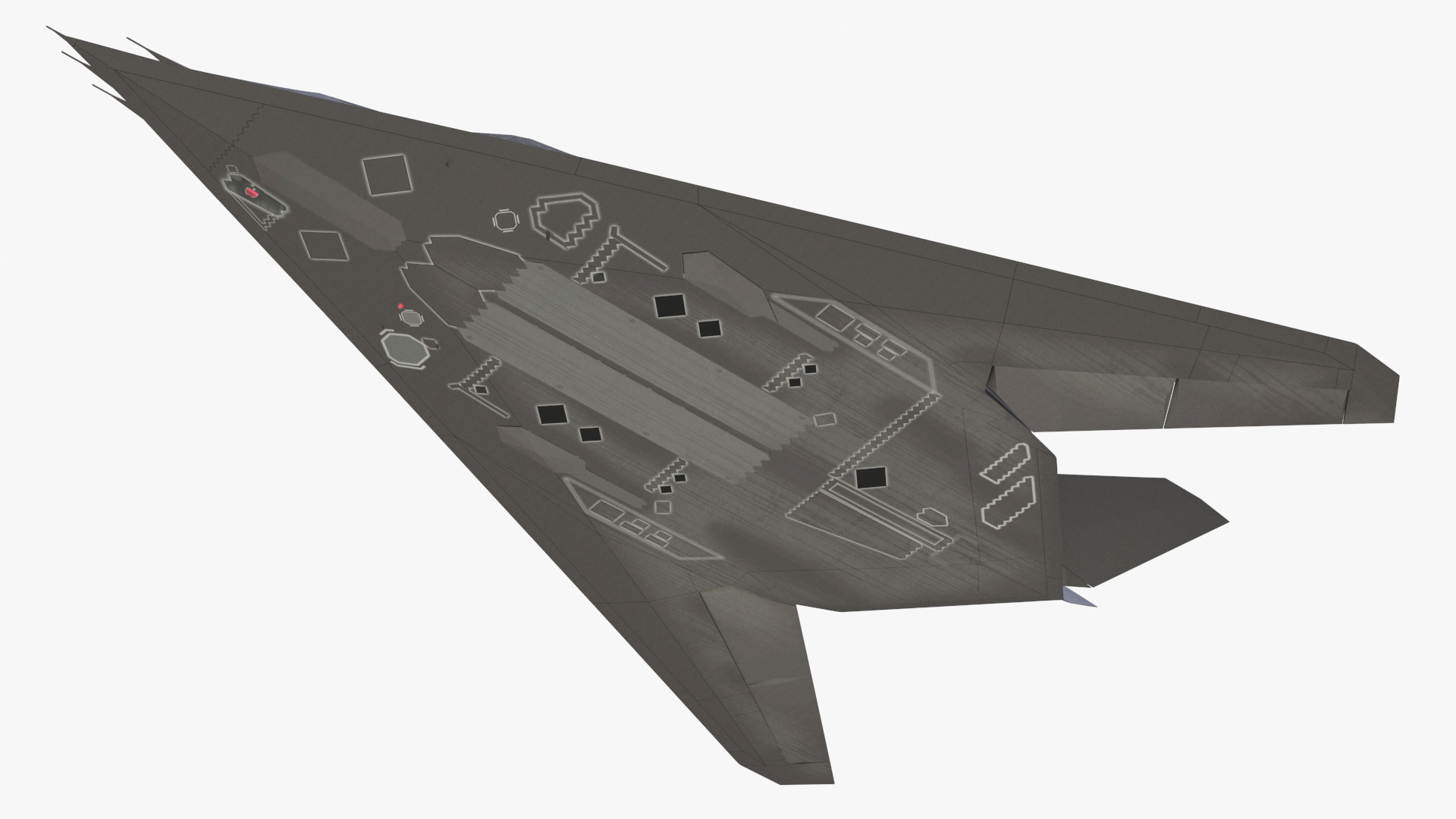 3D model Military Stealth Aircraft in Flight