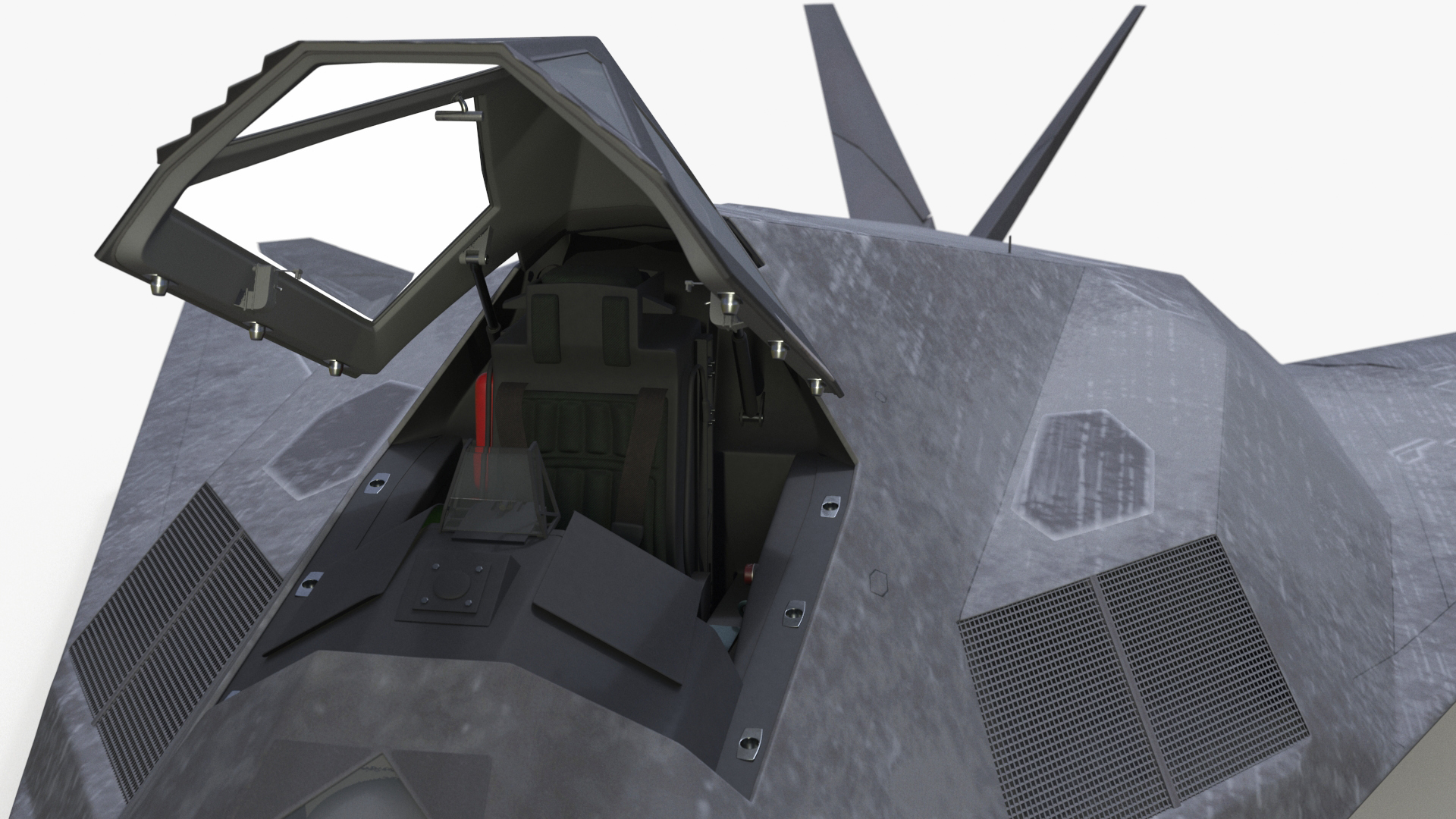 3D model Military Stealth Aircraft in Flight