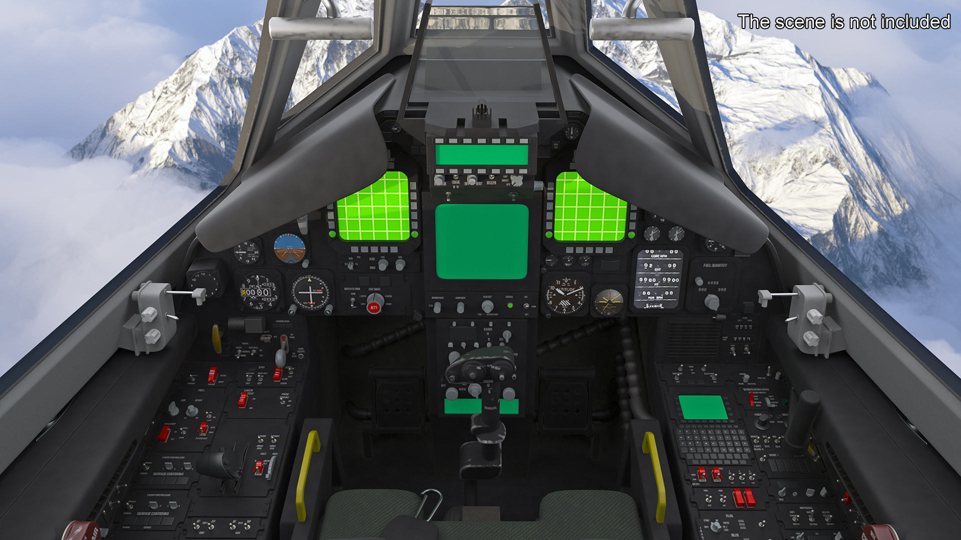 3D model Military Stealth Aircraft in Flight