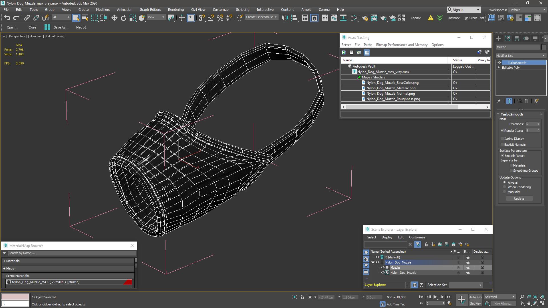 3D Nylon Dog Muzzle