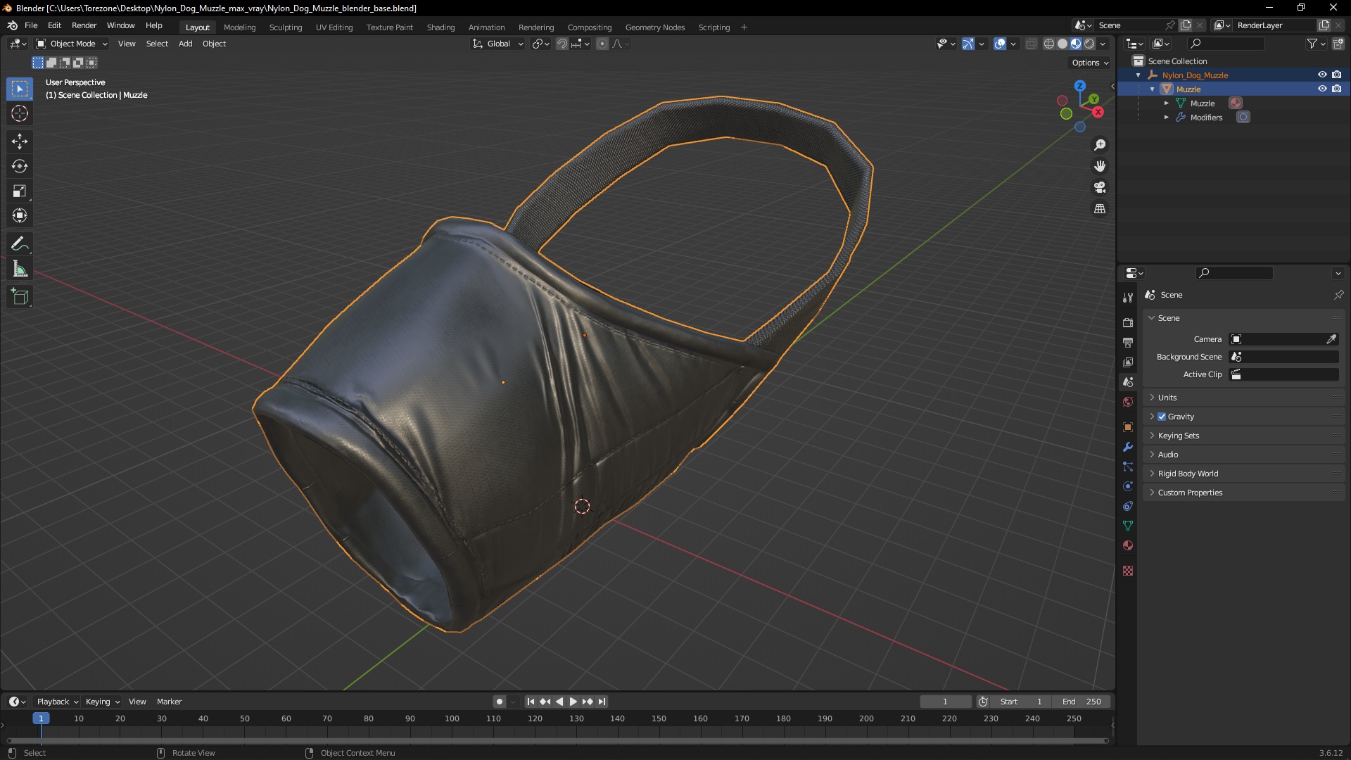 3D Nylon Dog Muzzle