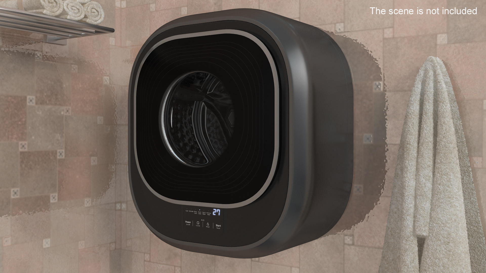 3D Compact Washing Machine Wall Mounted
