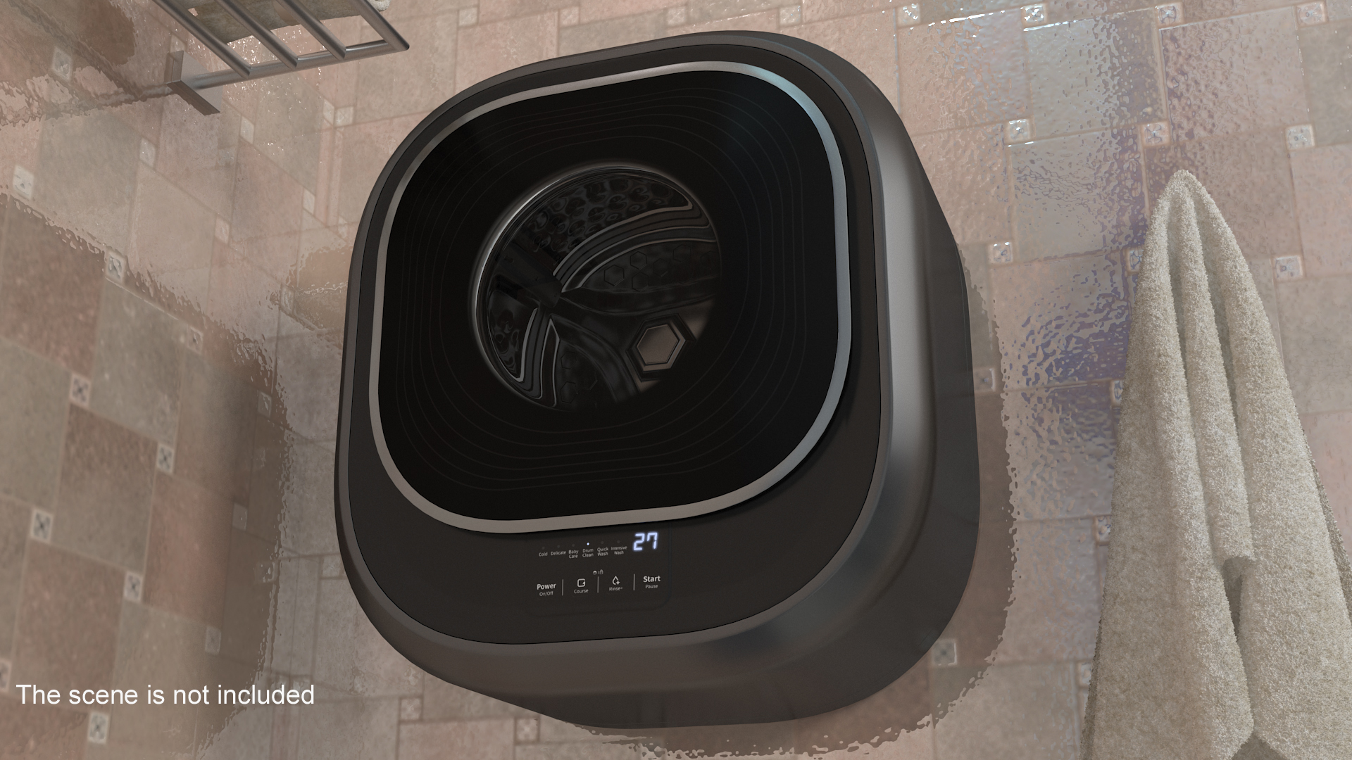3D Compact Washing Machine Wall Mounted