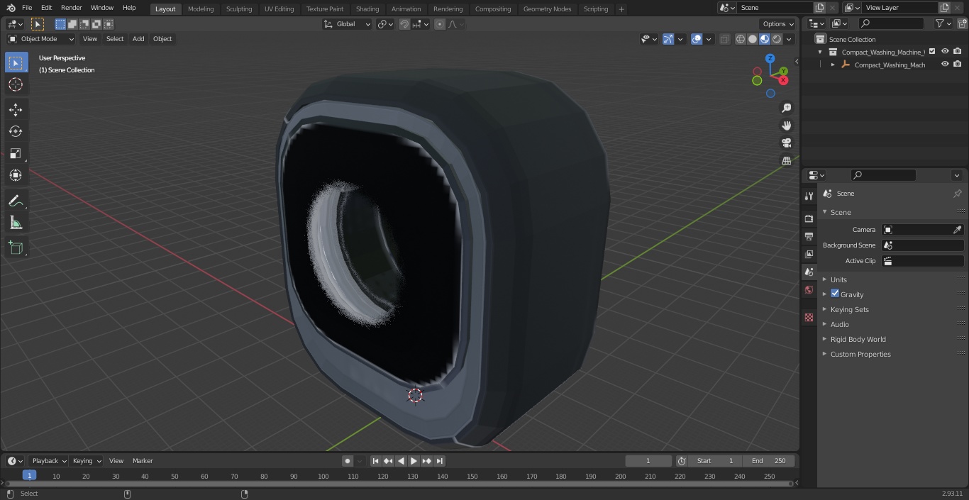 3D Compact Washing Machine Wall Mounted