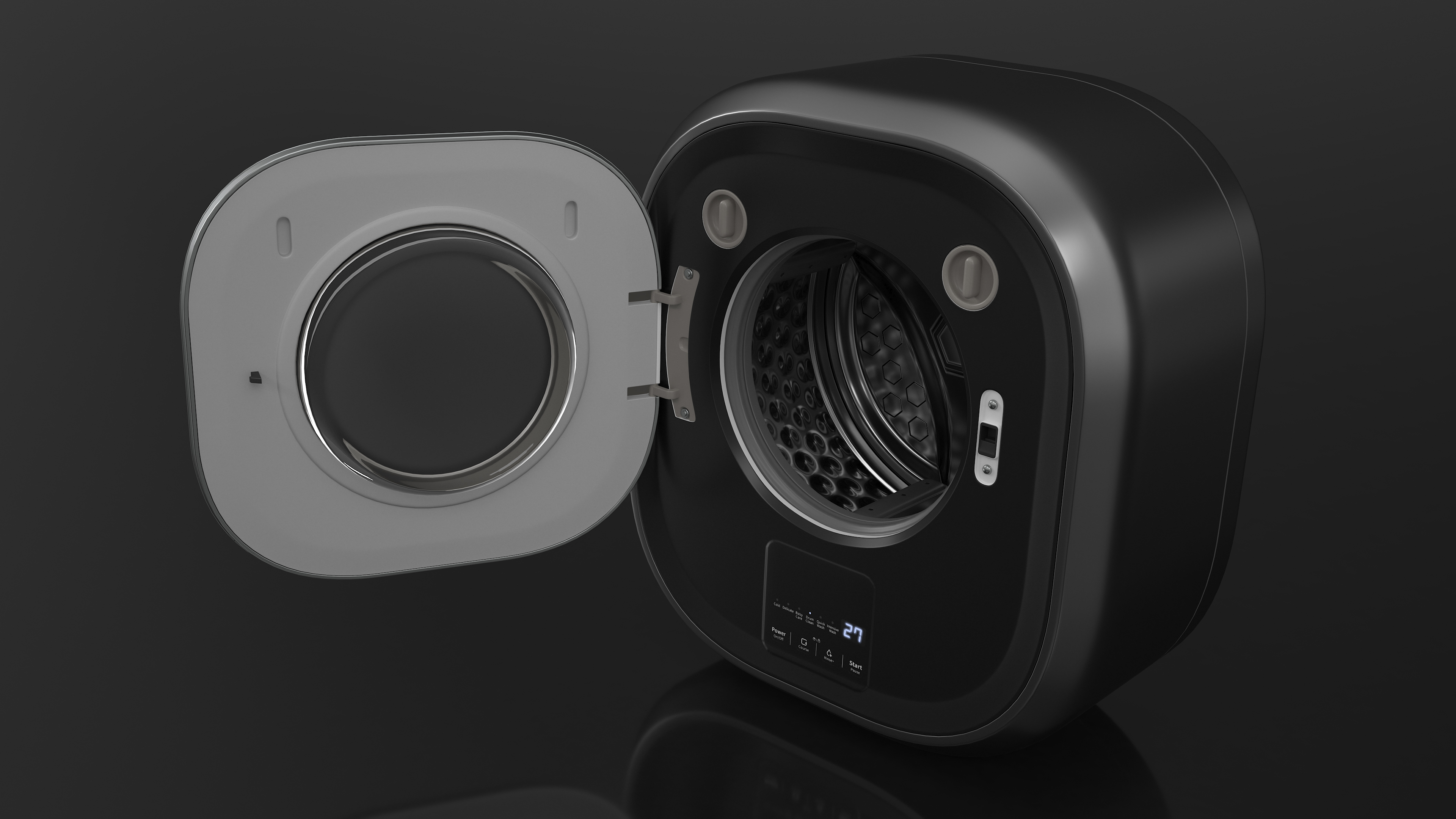 3D Compact Washing Machine Wall Mounted