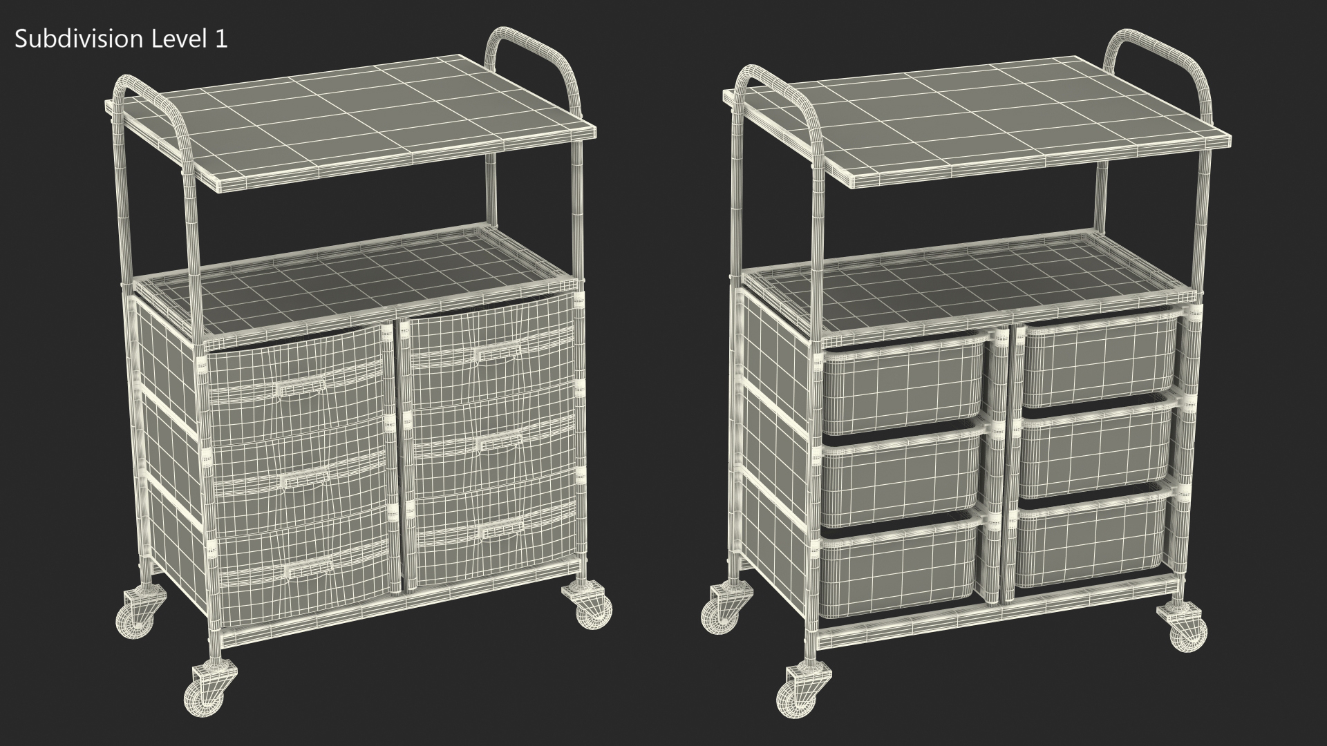 3D Medical Drawer Chest Beige