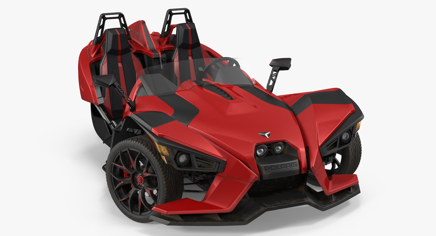 Polaris Slingshot Trike Red 2016 3D