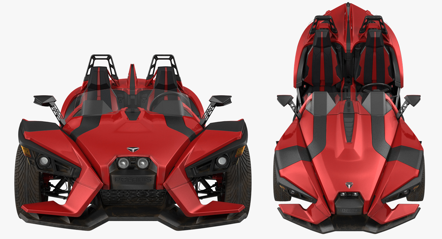 Polaris Slingshot Trike Red 2016 3D