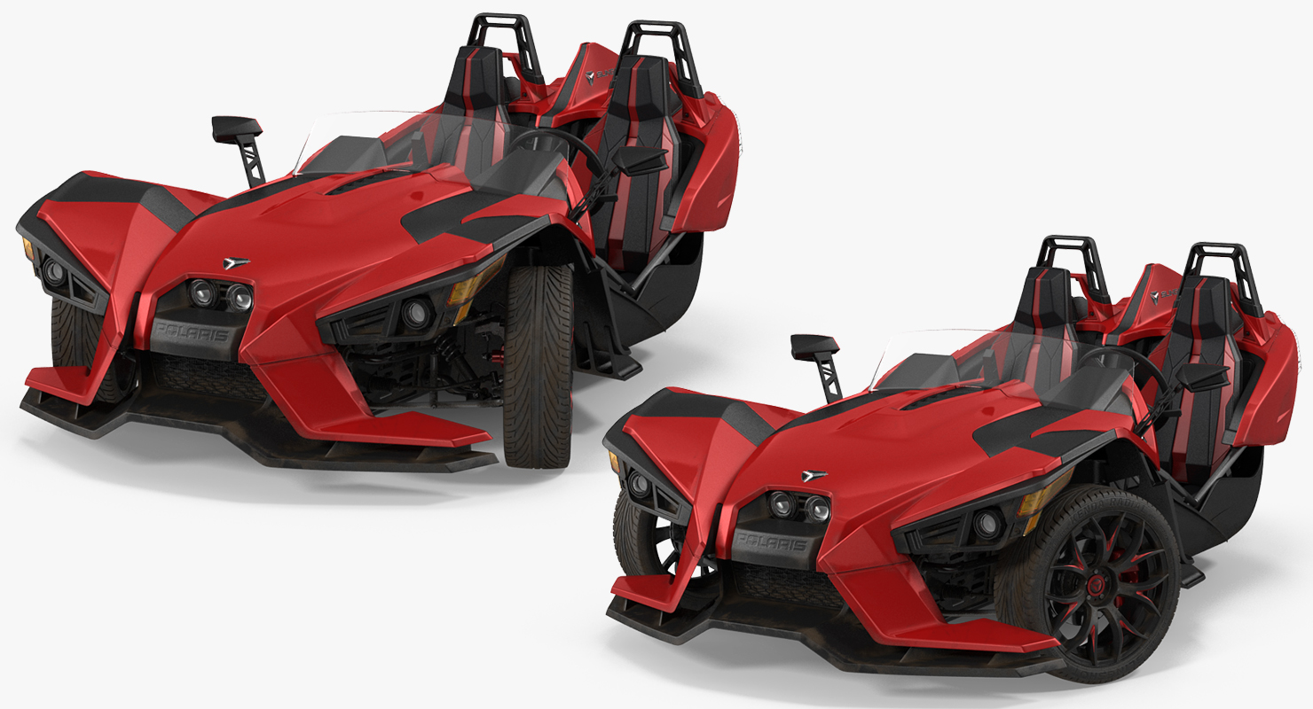 Polaris Slingshot Trike Red 2016 3D