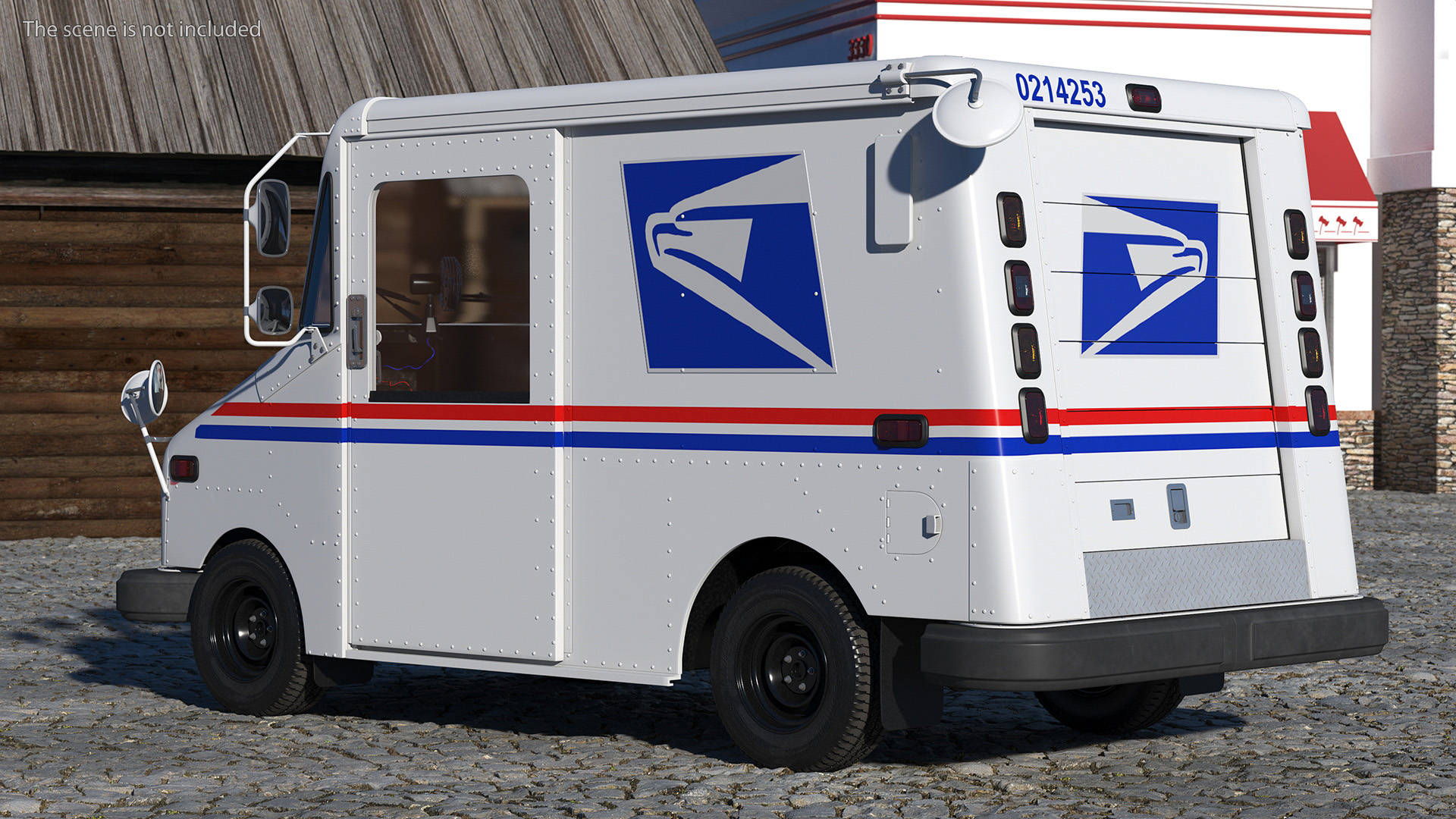 USA Grumman LLV Post Car 3D model