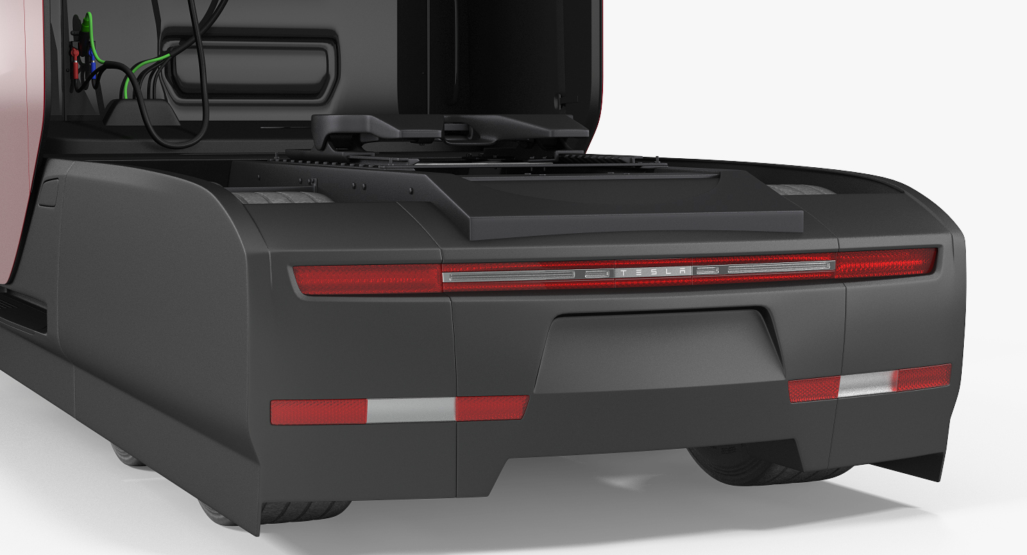 Tesla Semi Truck Simple Interior 3D
