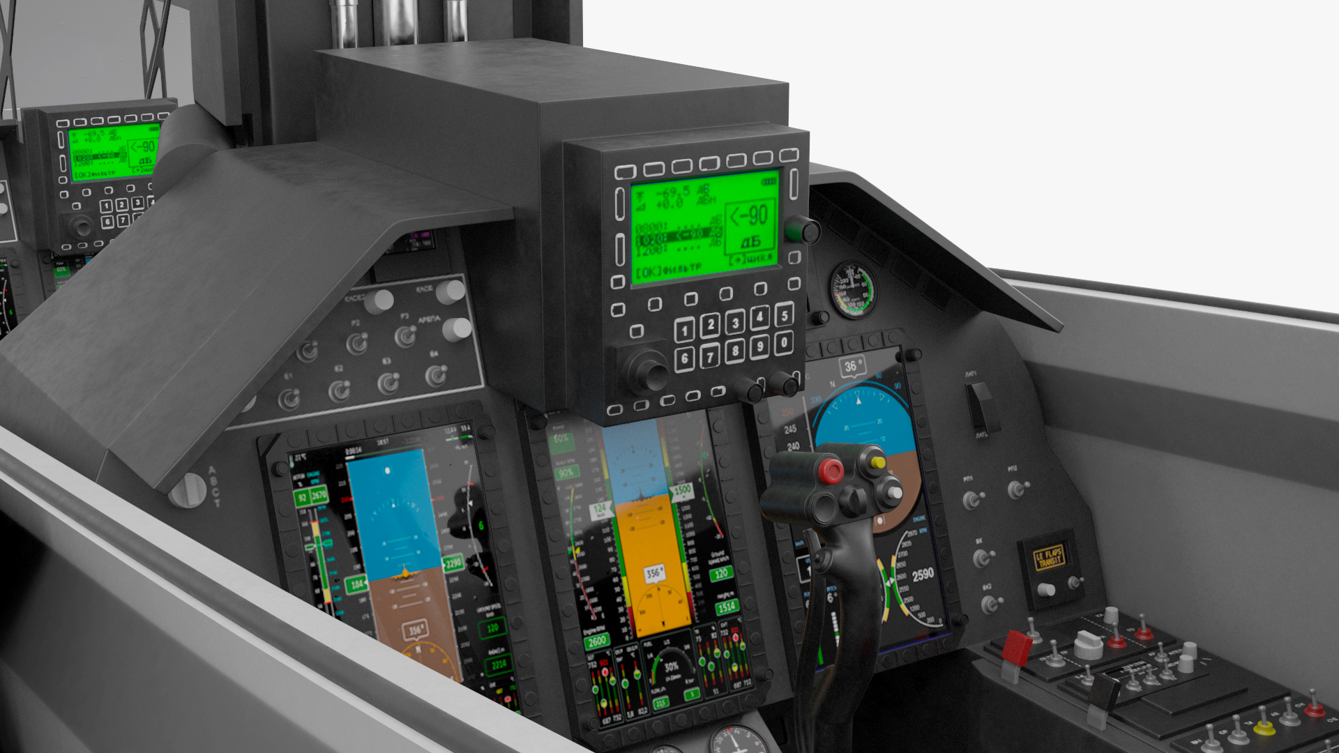 3D Fighter Aircraft Tandem Cockpit