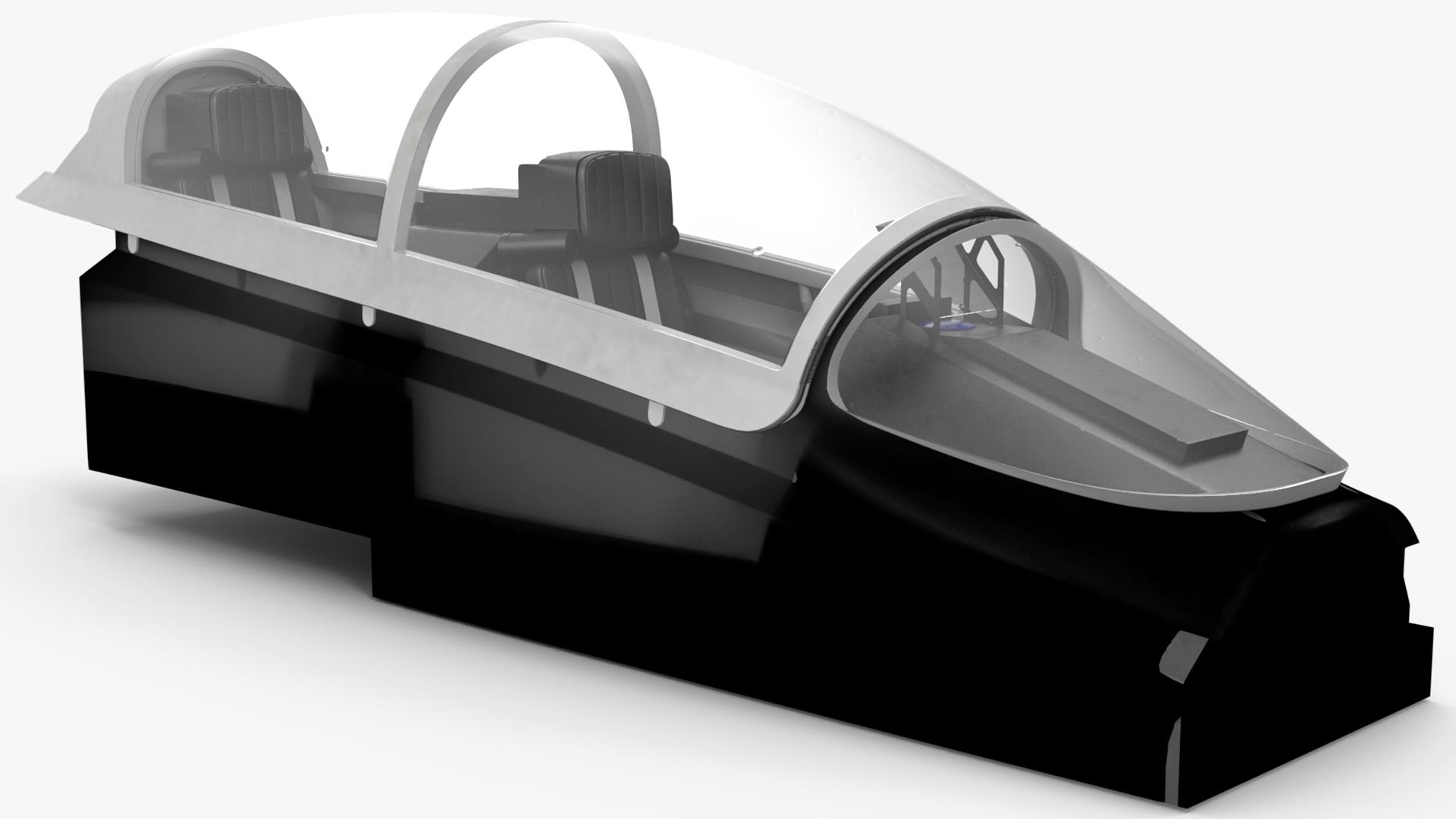 3D Fighter Aircraft Tandem Cockpit