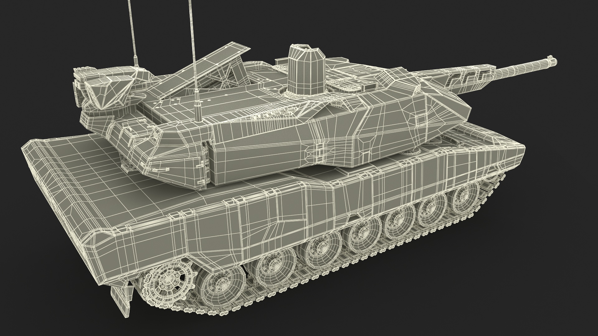 3D Rheinmetall Panther KF51 Main Battle Tank