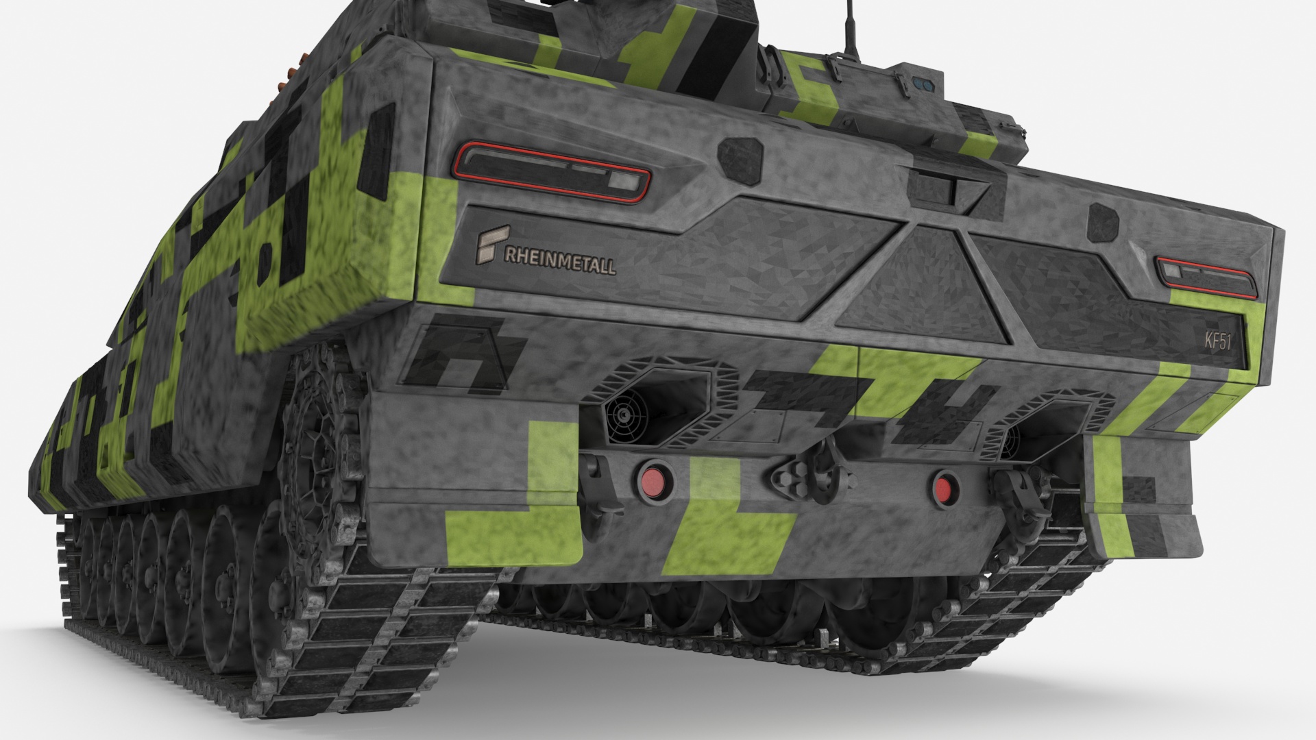 3D Rheinmetall Panther KF51 Main Battle Tank